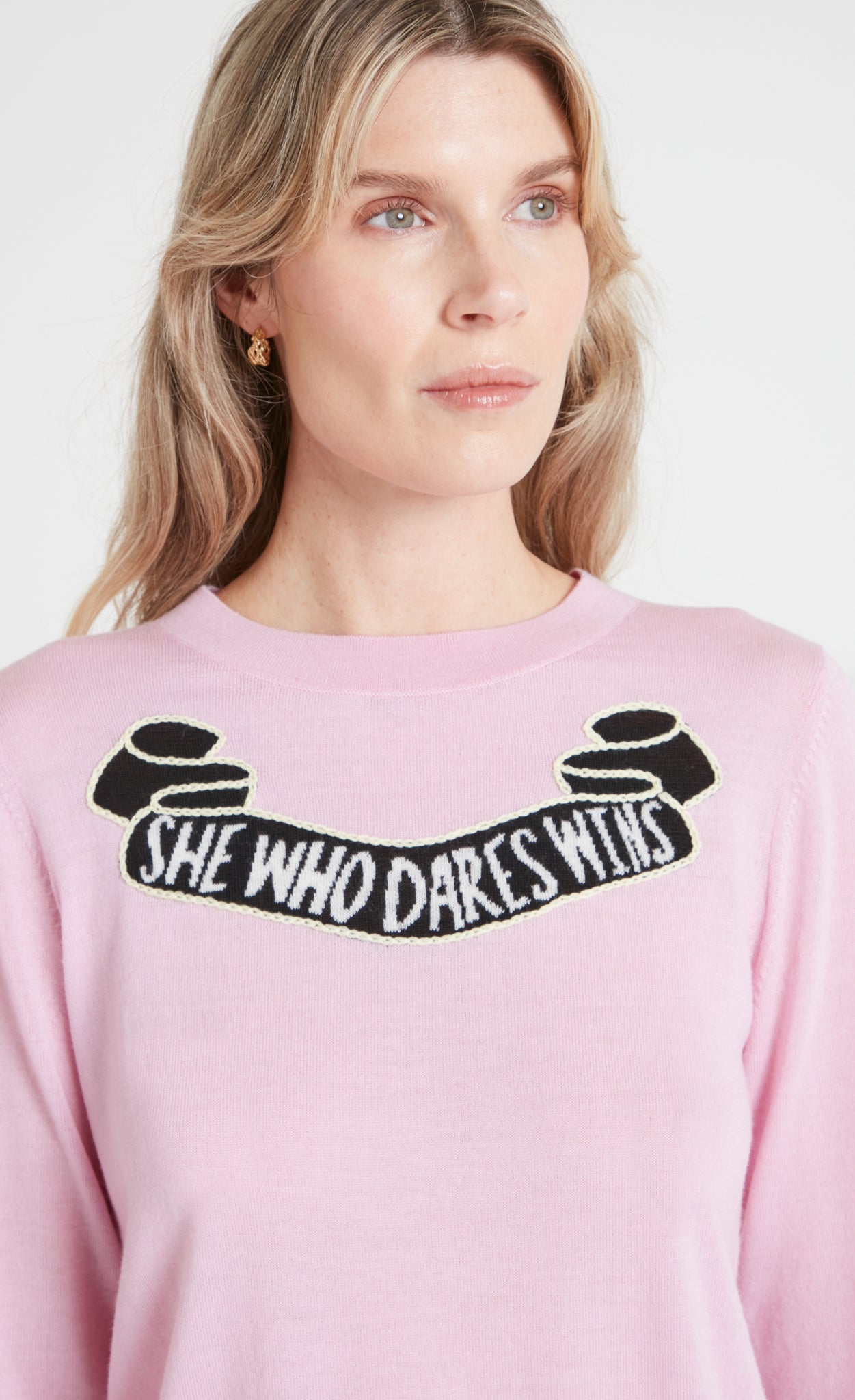 She Who Dares Jumper - Pink