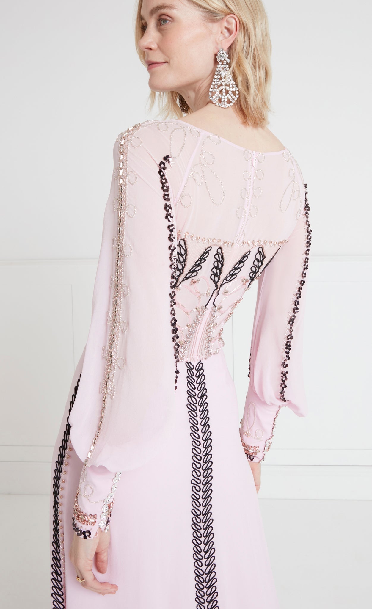 temperley london pink dress Sofia Strappy Dress