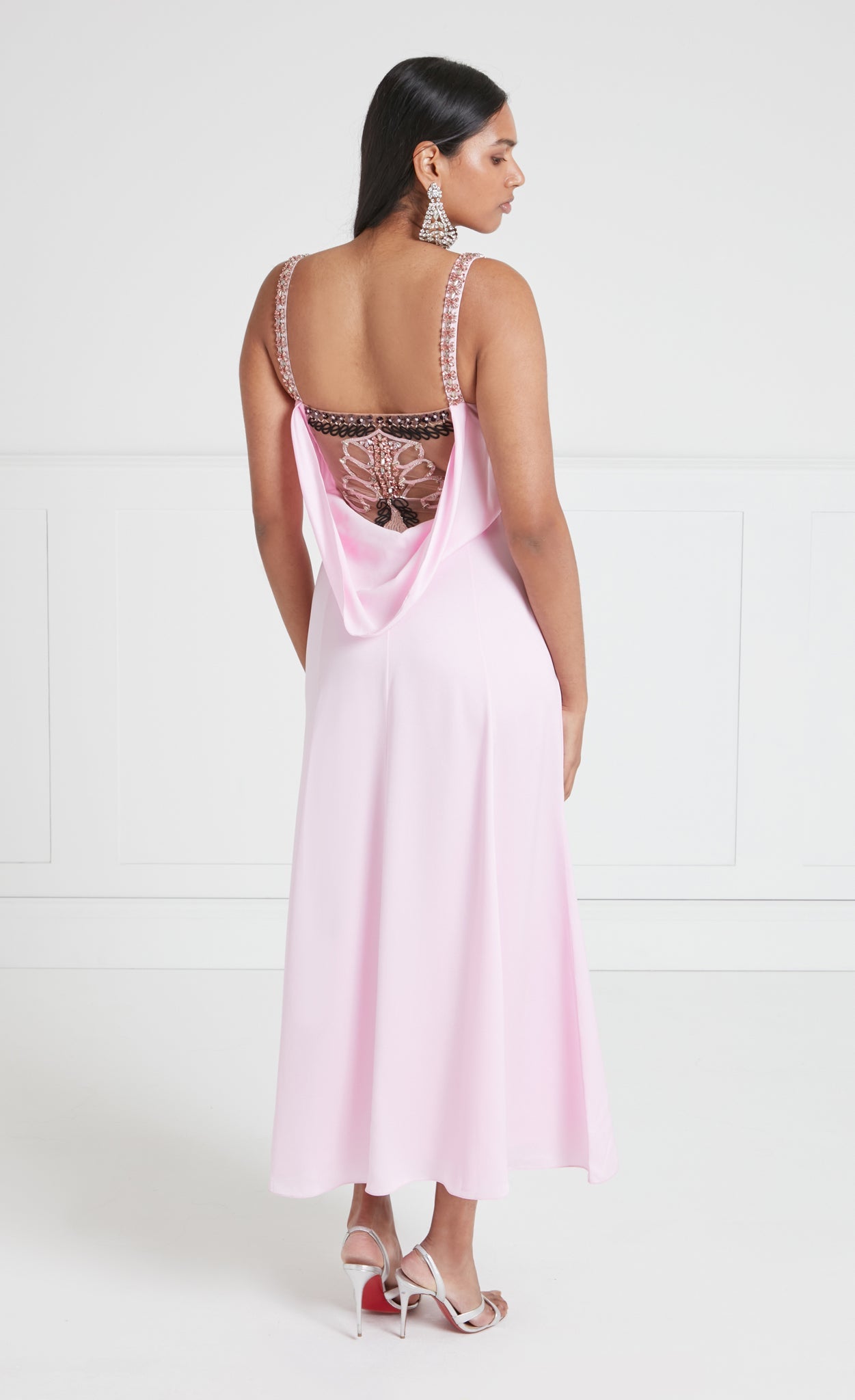 temperley london pink dress Sofia Strappy Dress