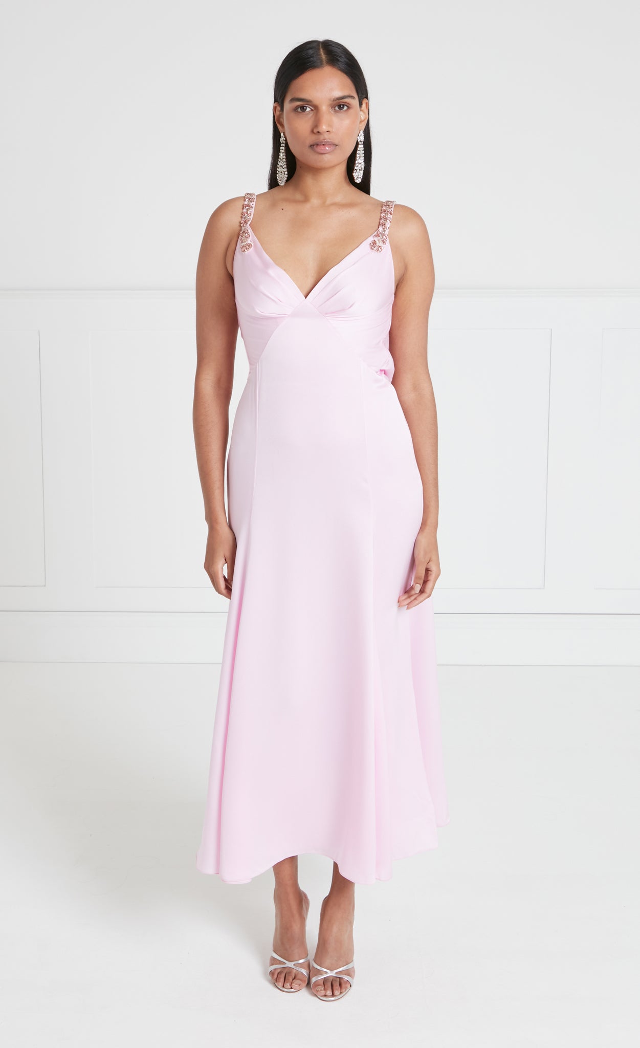 temperley london pink dress Sofia Strappy Dress