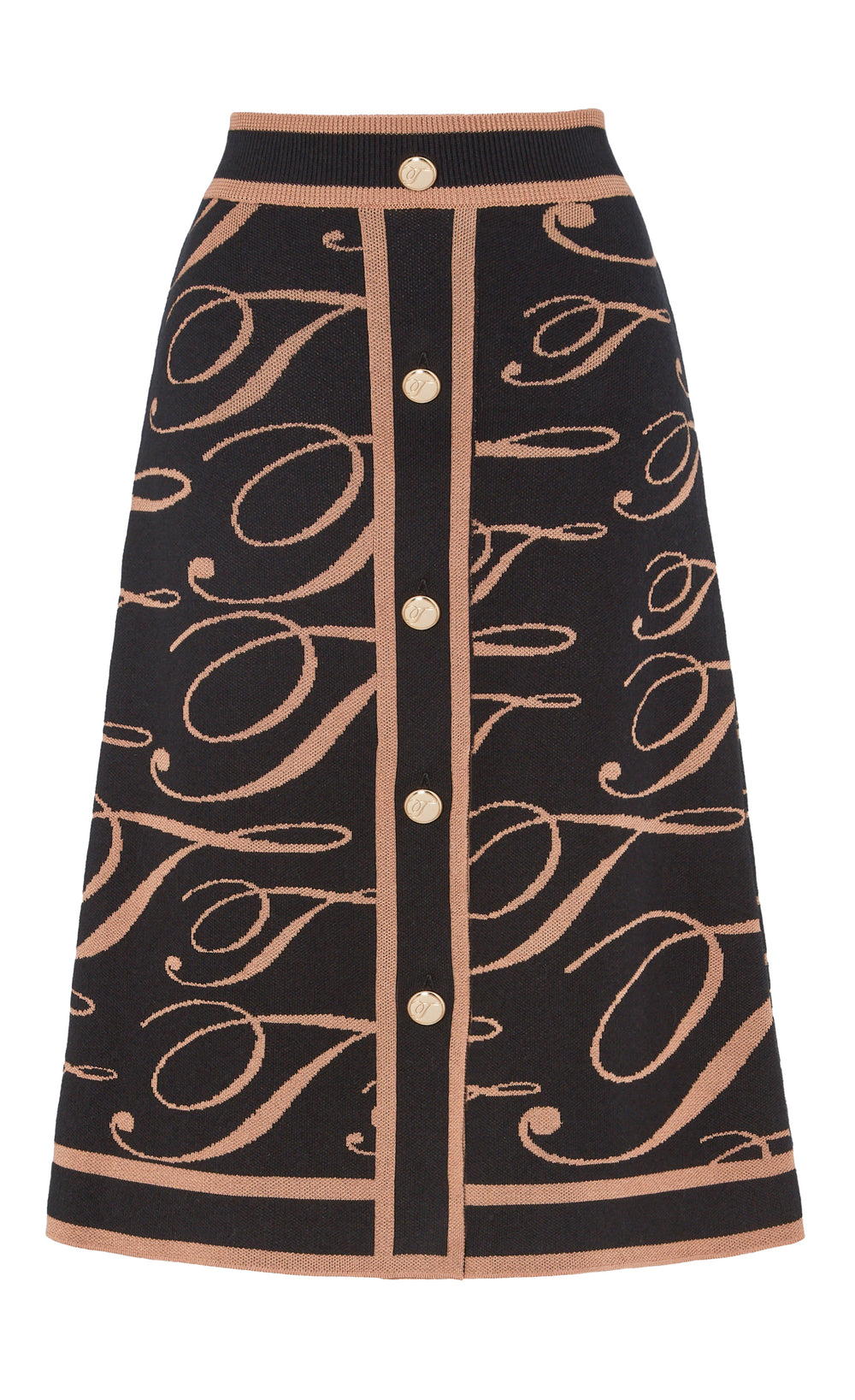 T-Logo Mania Skirt - Black/Camel