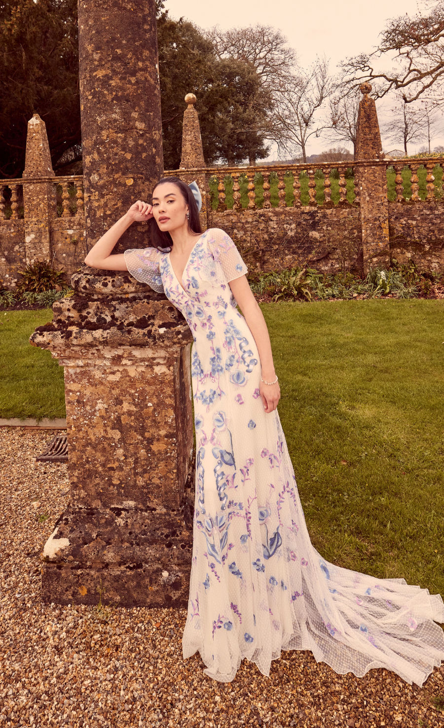 Dulcie Dress - Powder Blue Mix | Bridal Dresses | Temperley Bridal Temperley London (INT) Dulcie Dress - Powder Blue Mix | Bridal Dresses | Temperley Bridal Temperley London (INT)