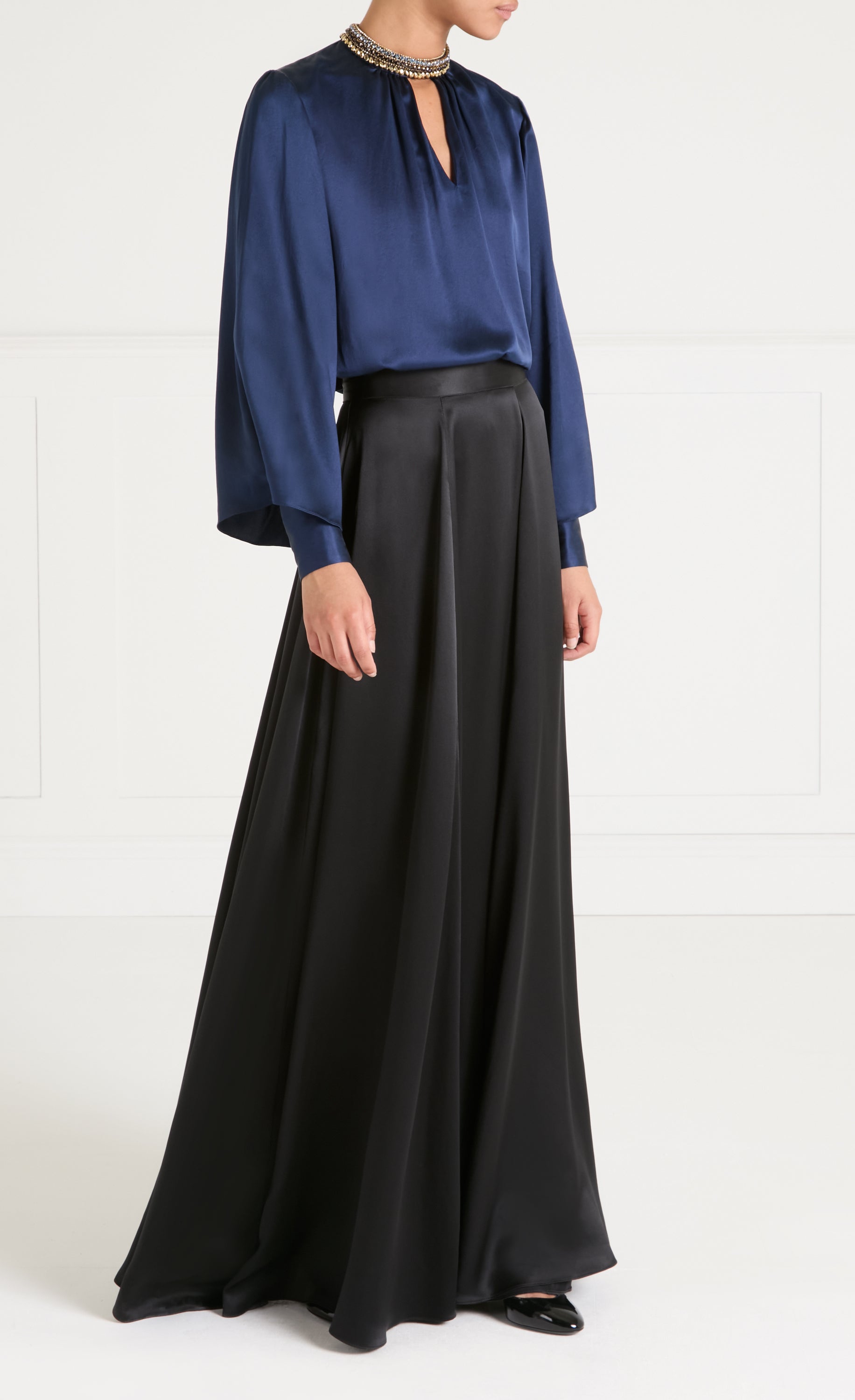 Beatrice Blouse - Sapphire Blue