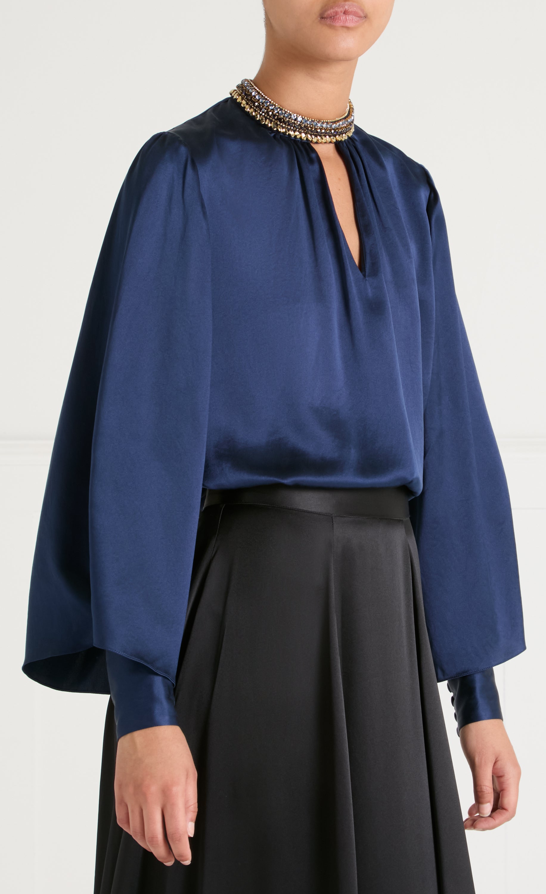 Beatrice Blouse - Sapphire Blue