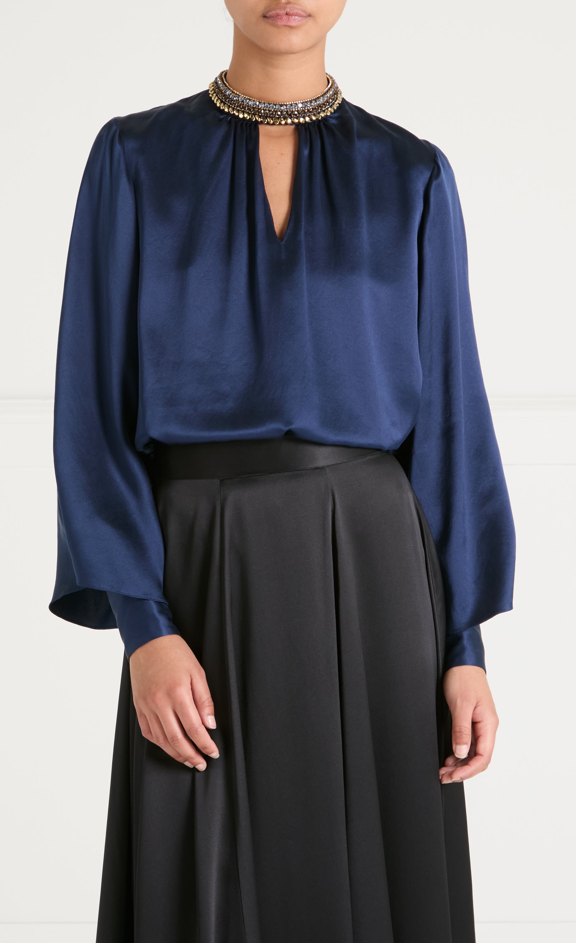 Beatrice Blouse - Sapphire Blue