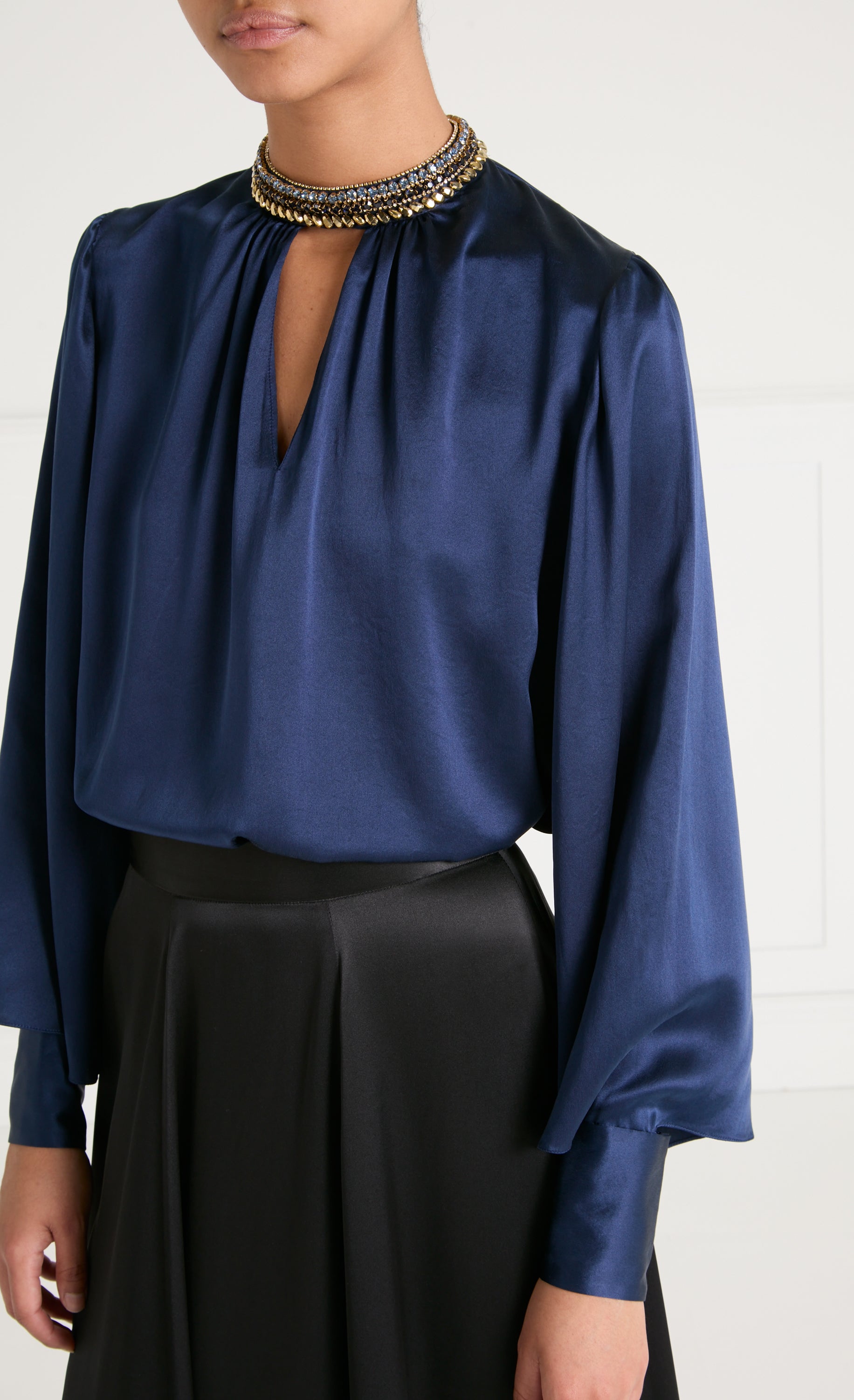 Beatrice Blouse - Sapphire Blue