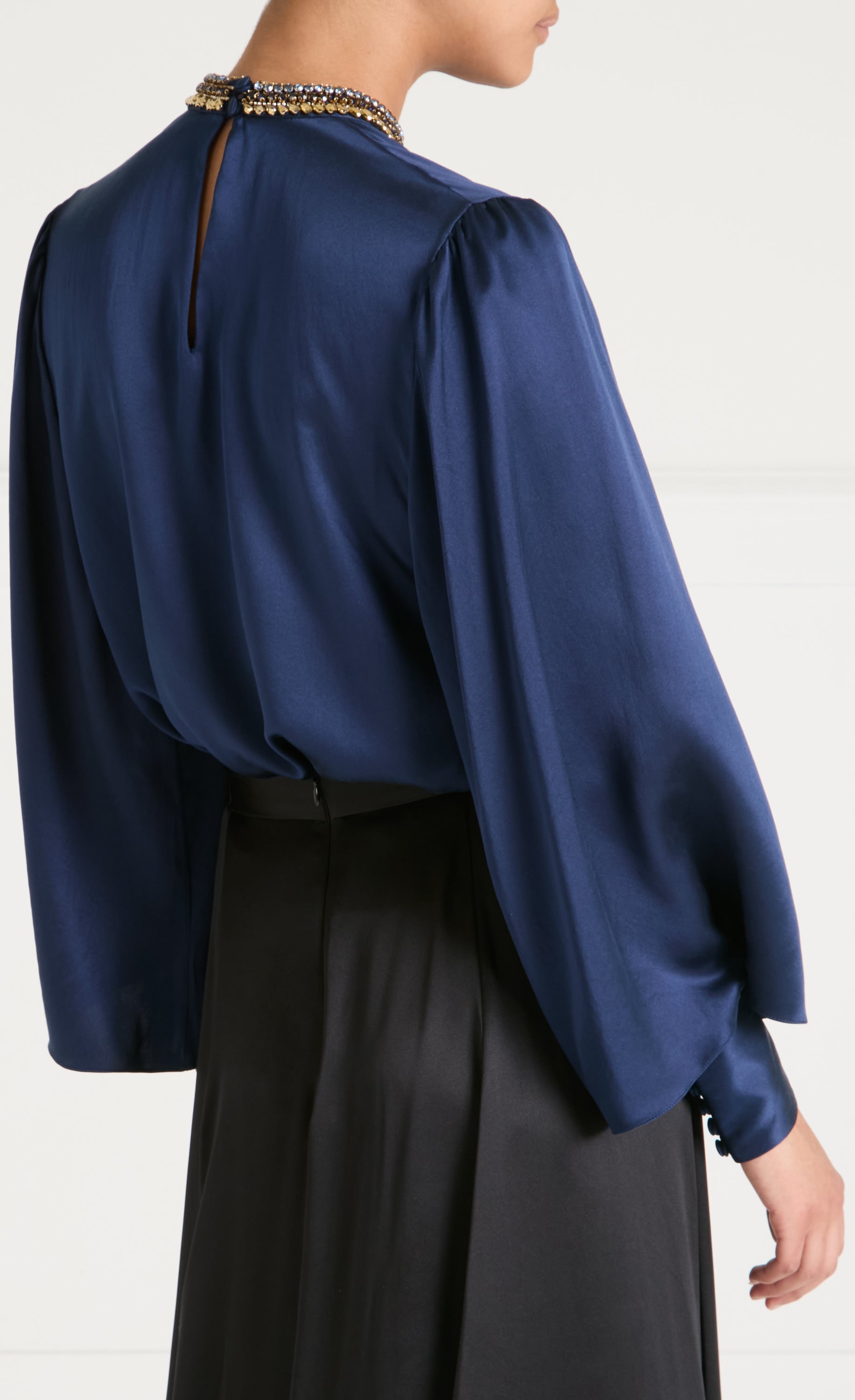 Beatrice Blouse - Sapphire Blue