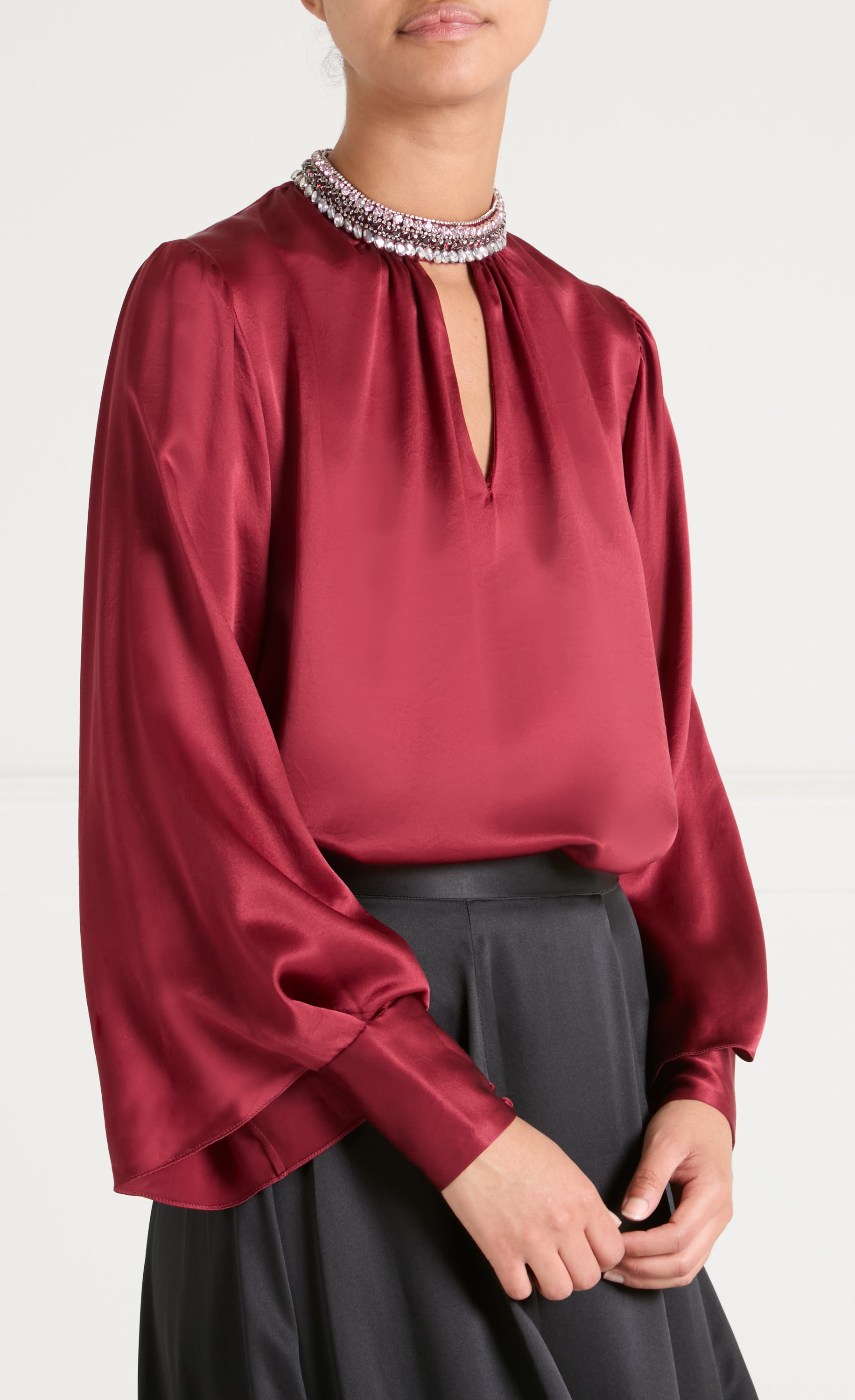 Beatrice Blouse - Claret