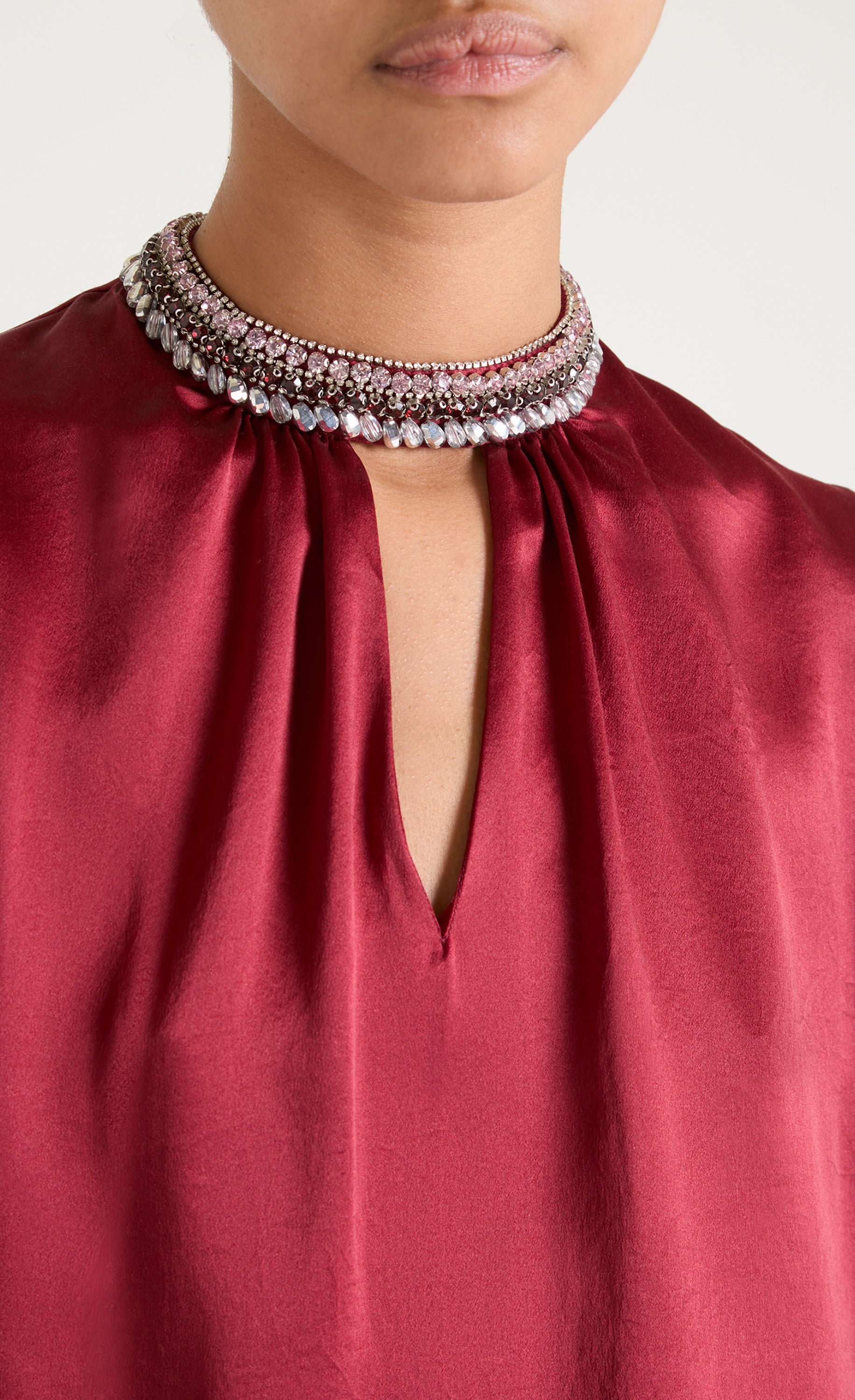 Beatrice Blouse - Claret