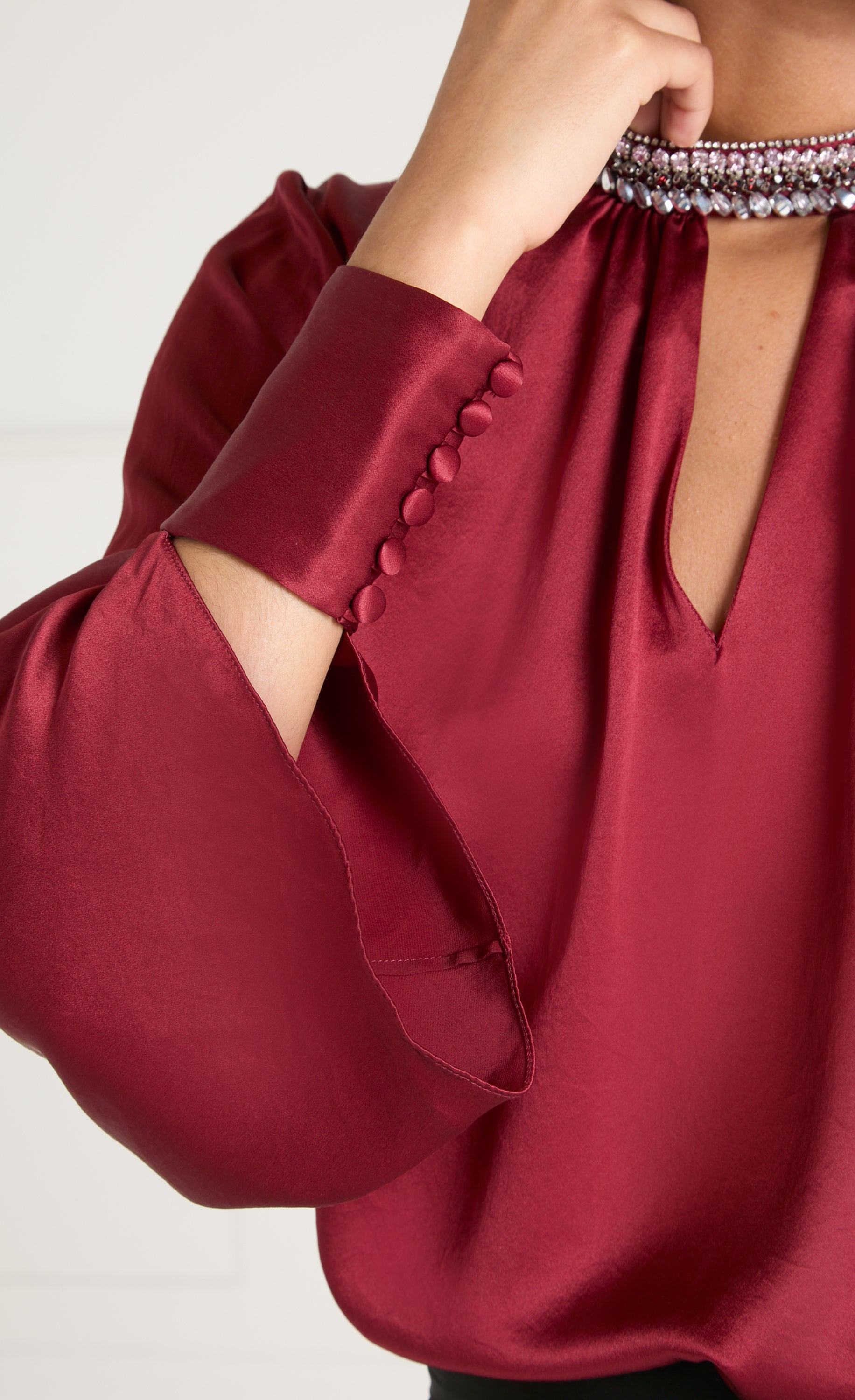 Beatrice Blouse - Claret
