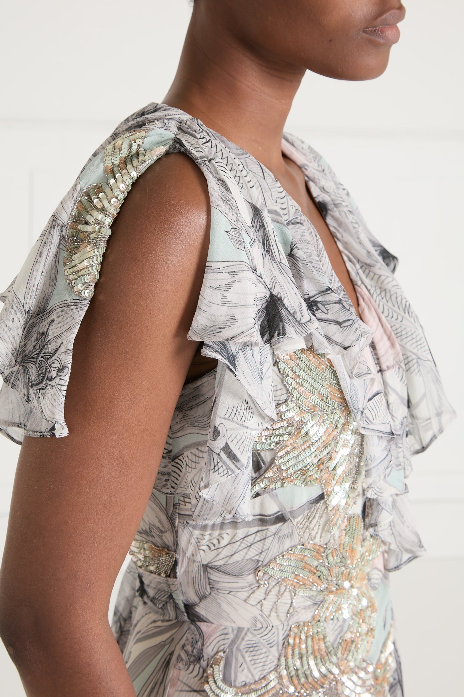 Nerissa Wrap Dress - Jade Green
