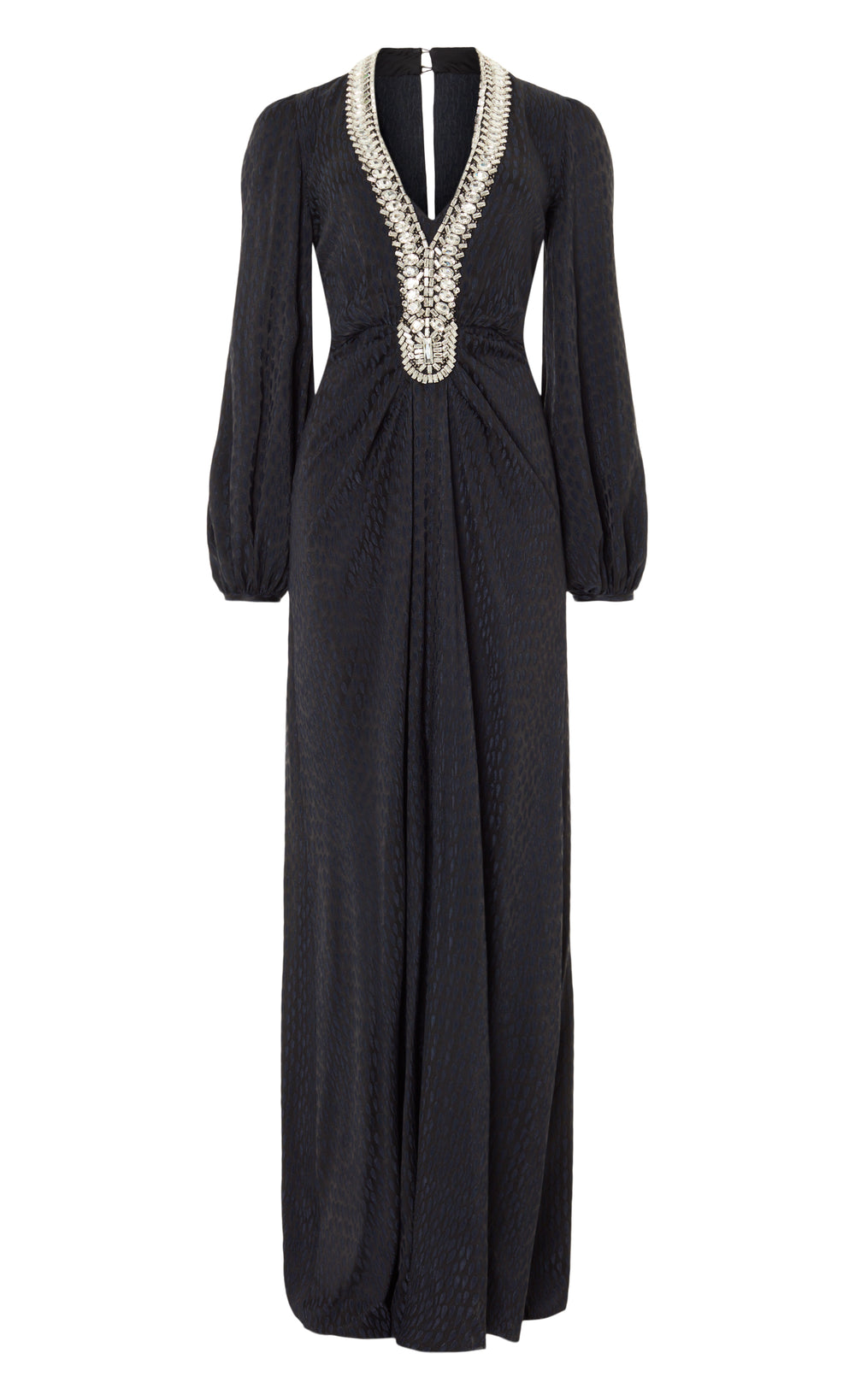 Pyramus Sleeved Gown - Black