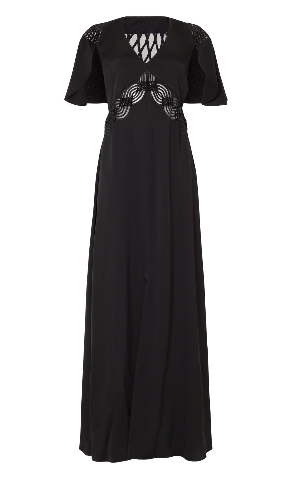 Imogen Cape Gown - Black