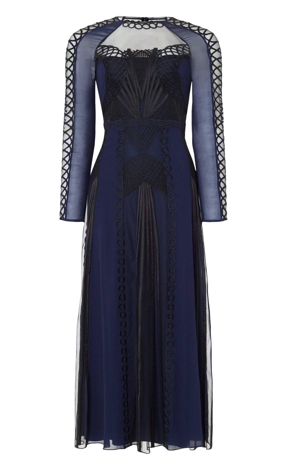 Temperley London - Ariel Sleeved Dress - Sapphire Blue