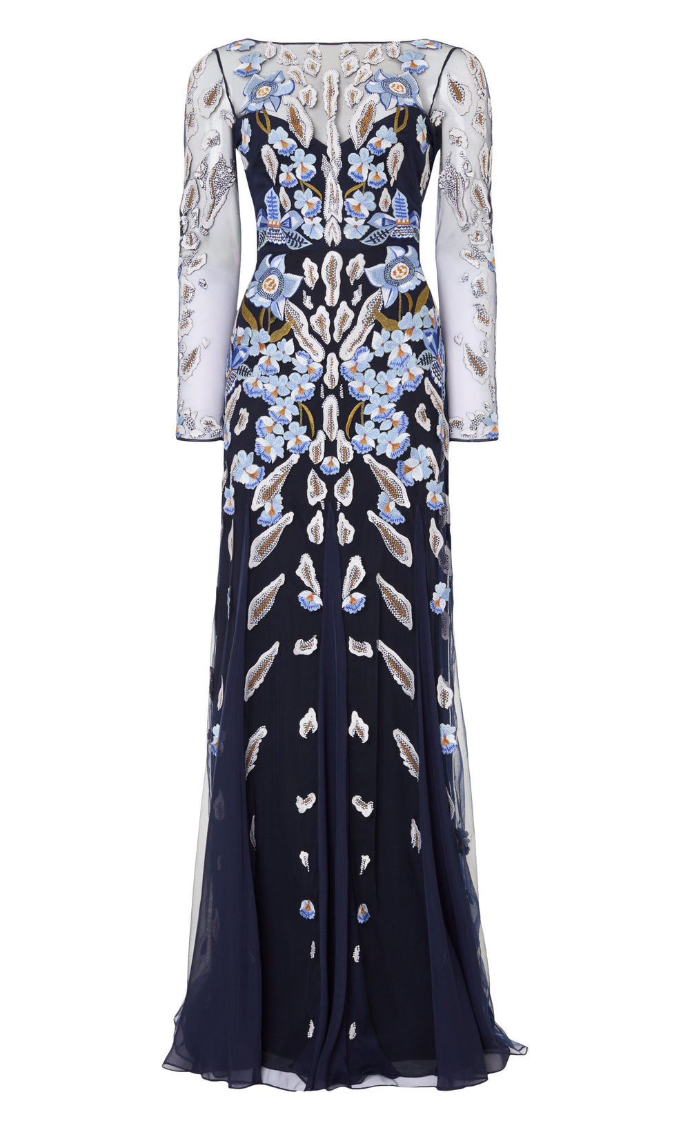 Pardus Sleeved Gown - Midnight