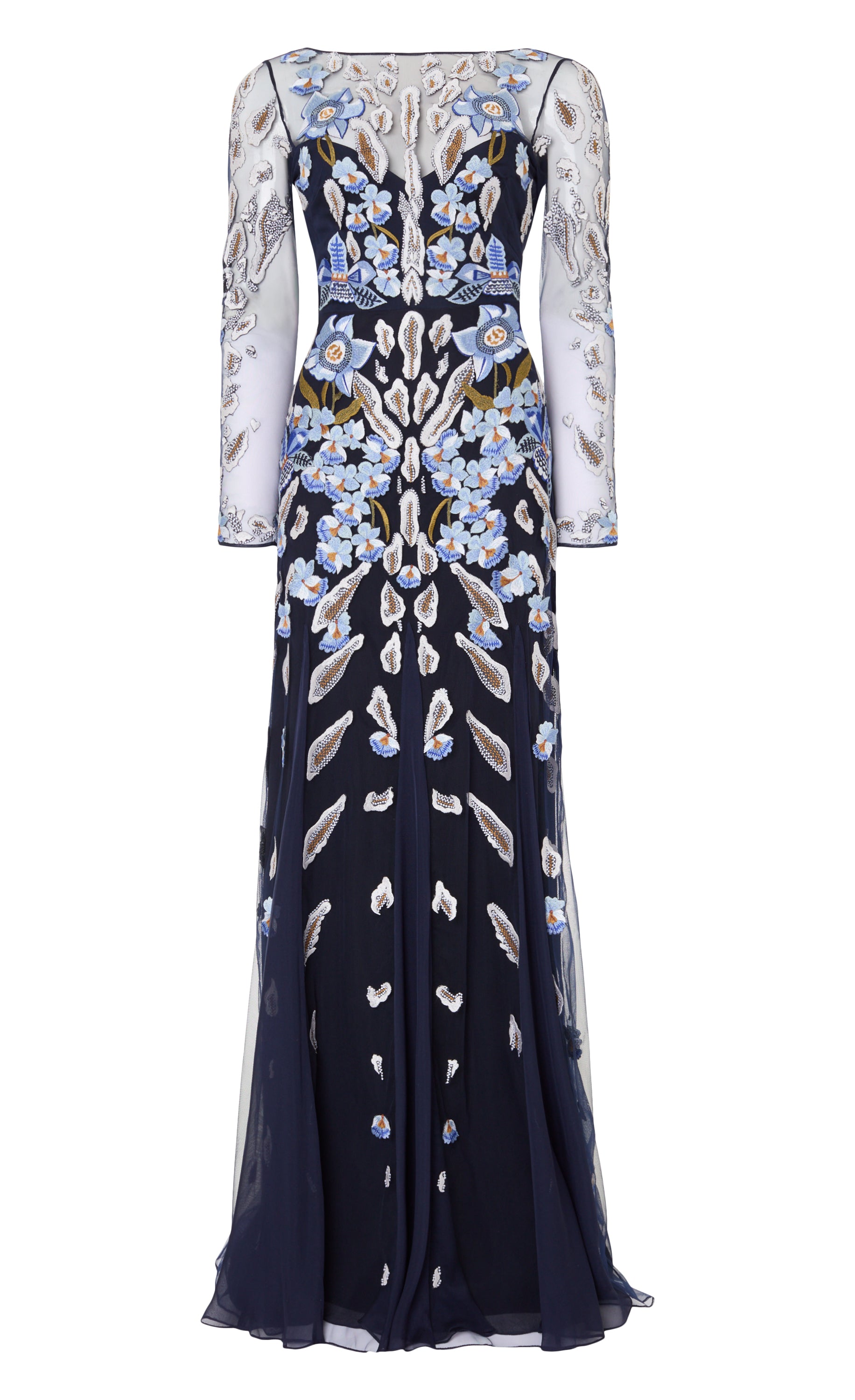 Pardus Sleeved Gown - Midnight
