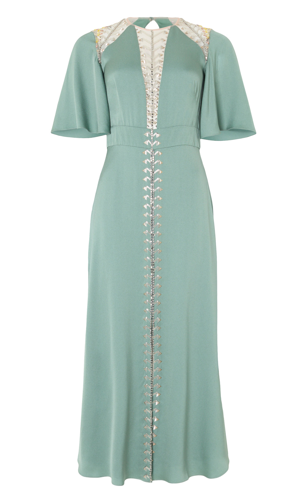 Wildlife Cocktail Dress - Jade Green