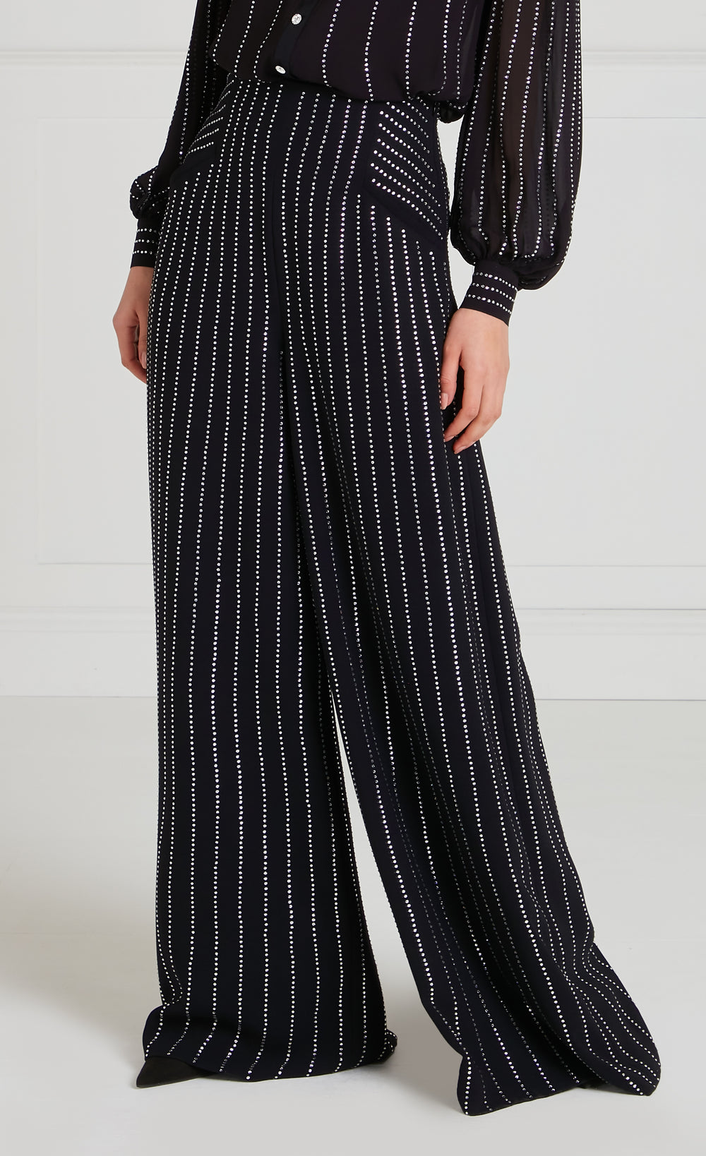 Villanelle Wide-Leg Trousers - Black