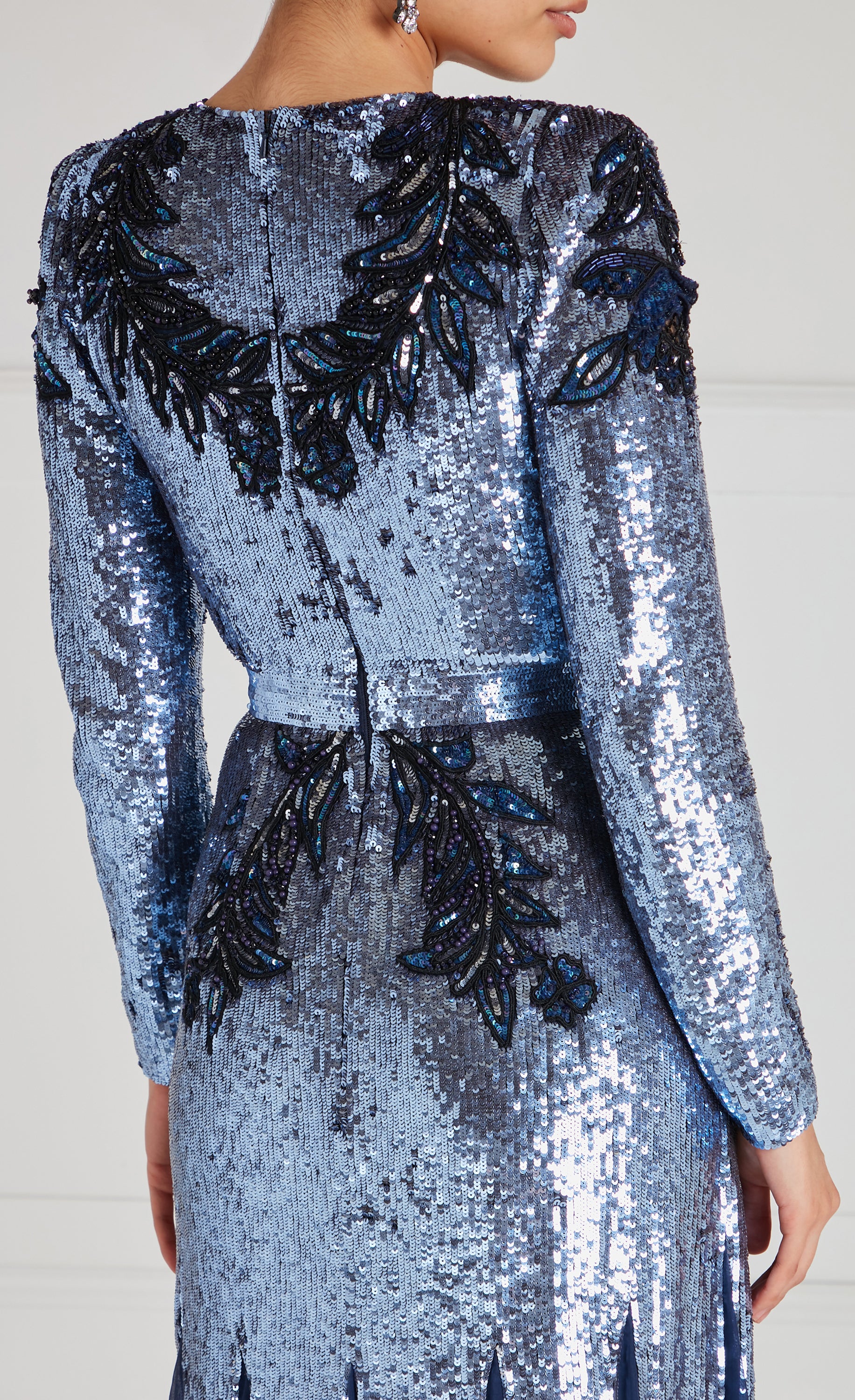 Porta Sleeved Gown - Midnight