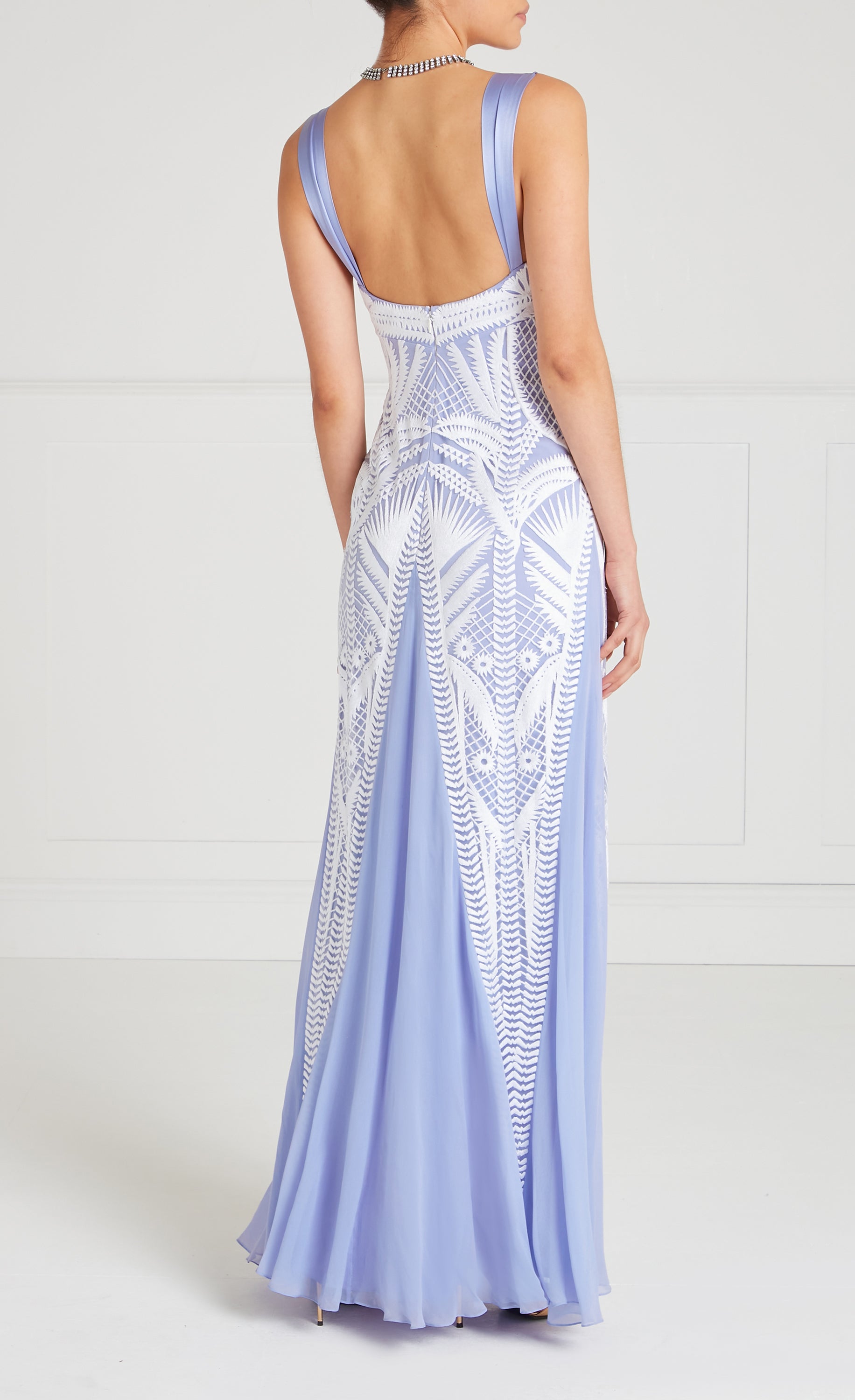 Giselle Strappy Gown - Lavender Blue