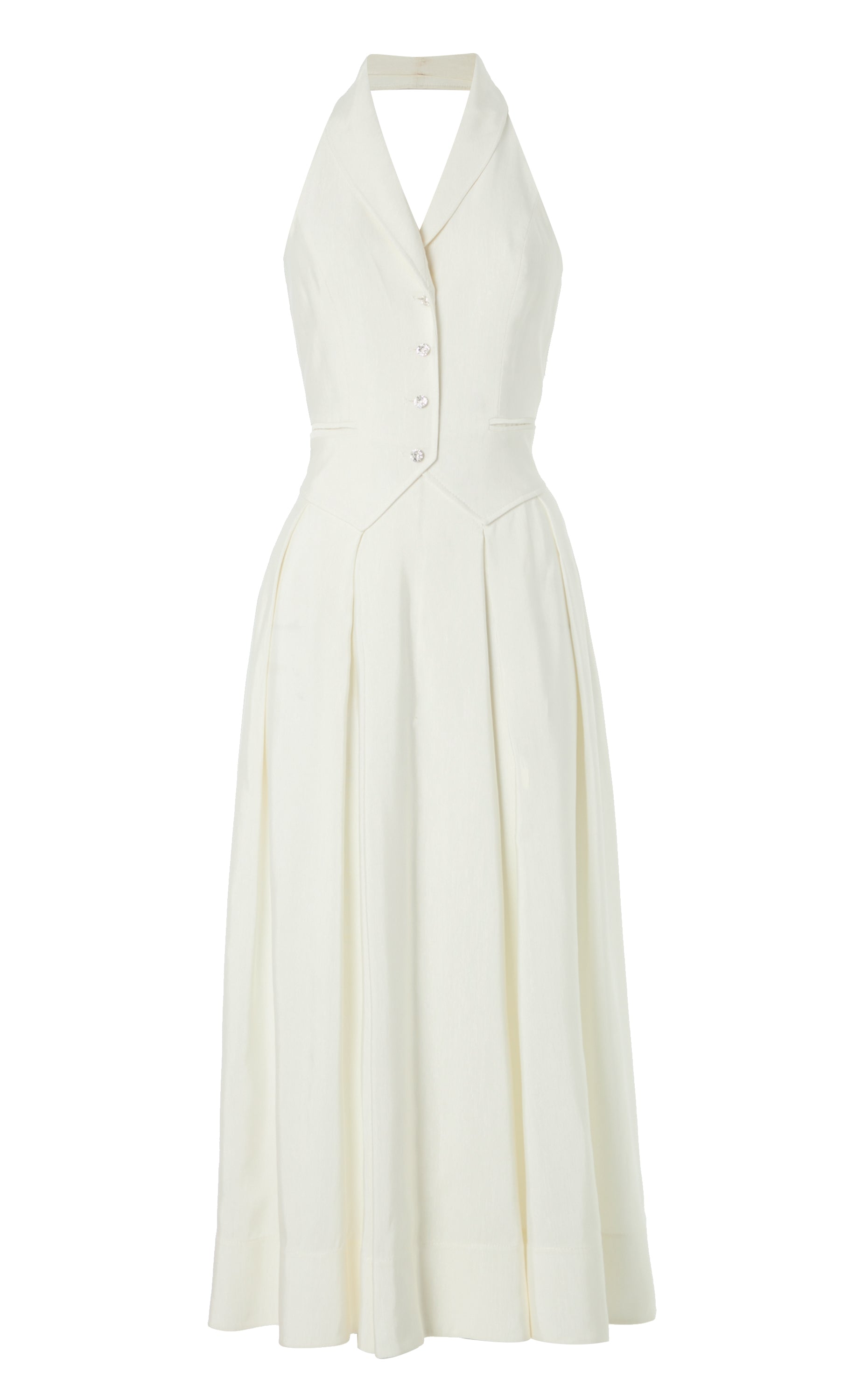 Elodie Halter Dress - Ivory
