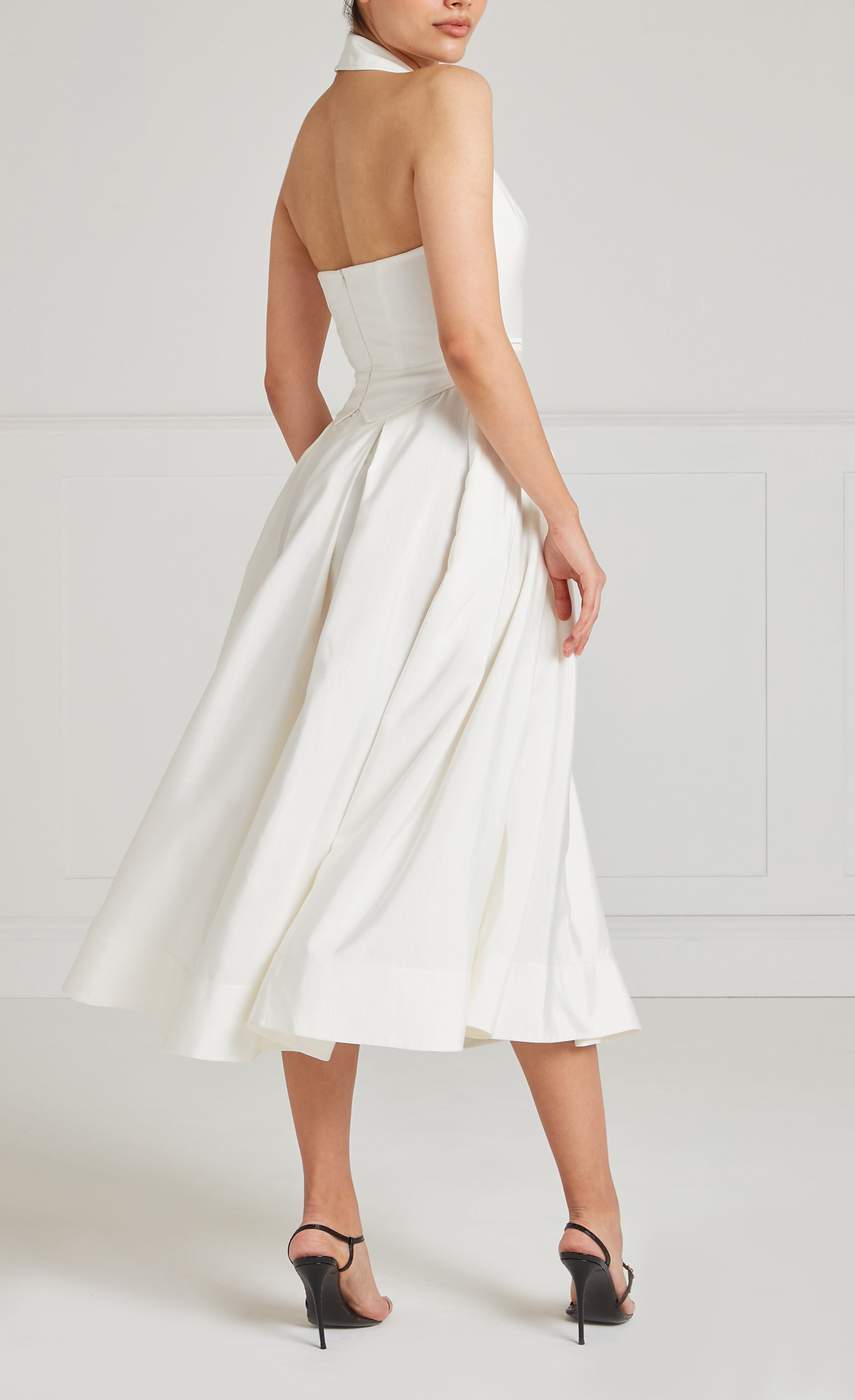 Elodie Halter Dress - Ivory