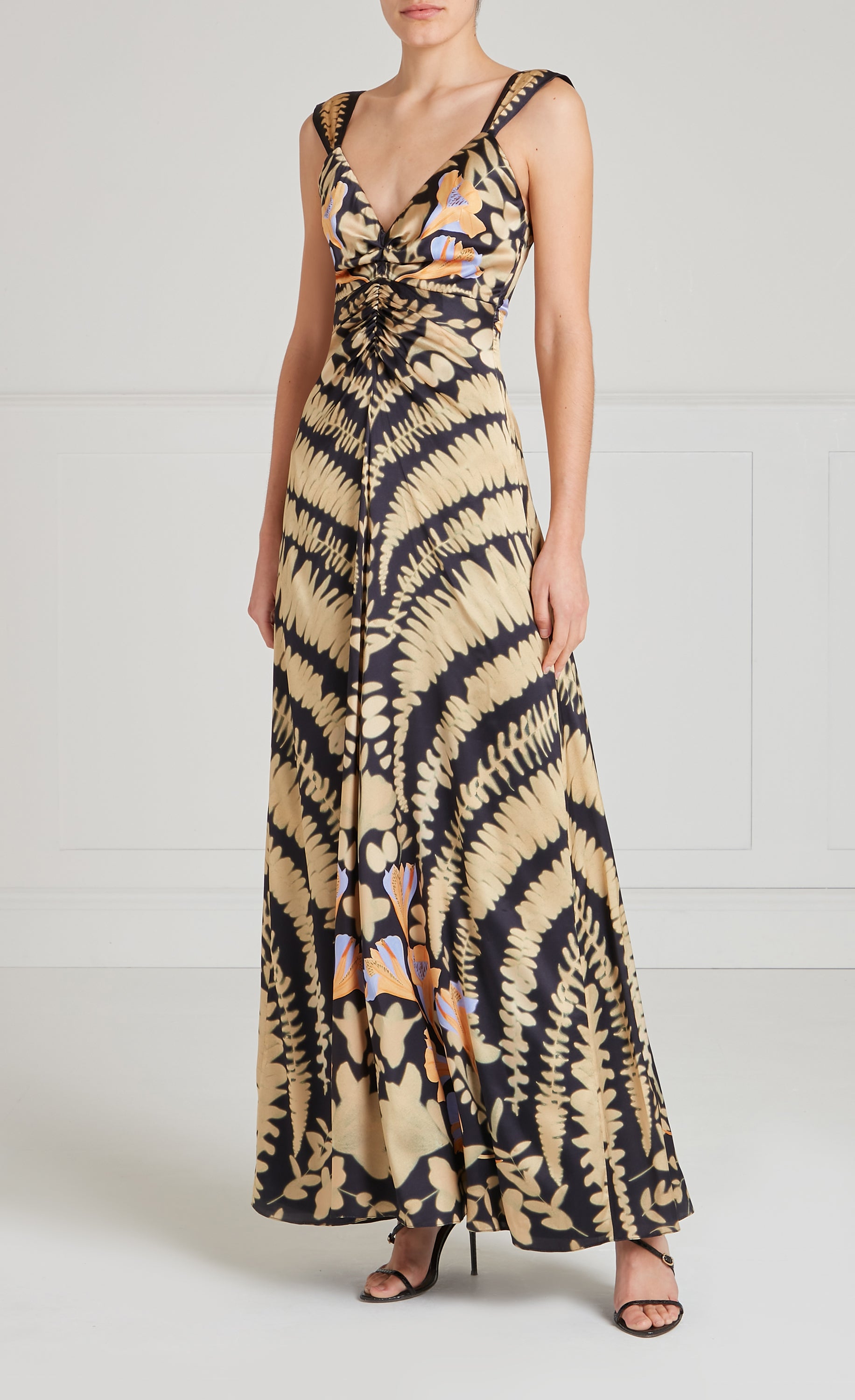 Ivy Strappy Gown - Black