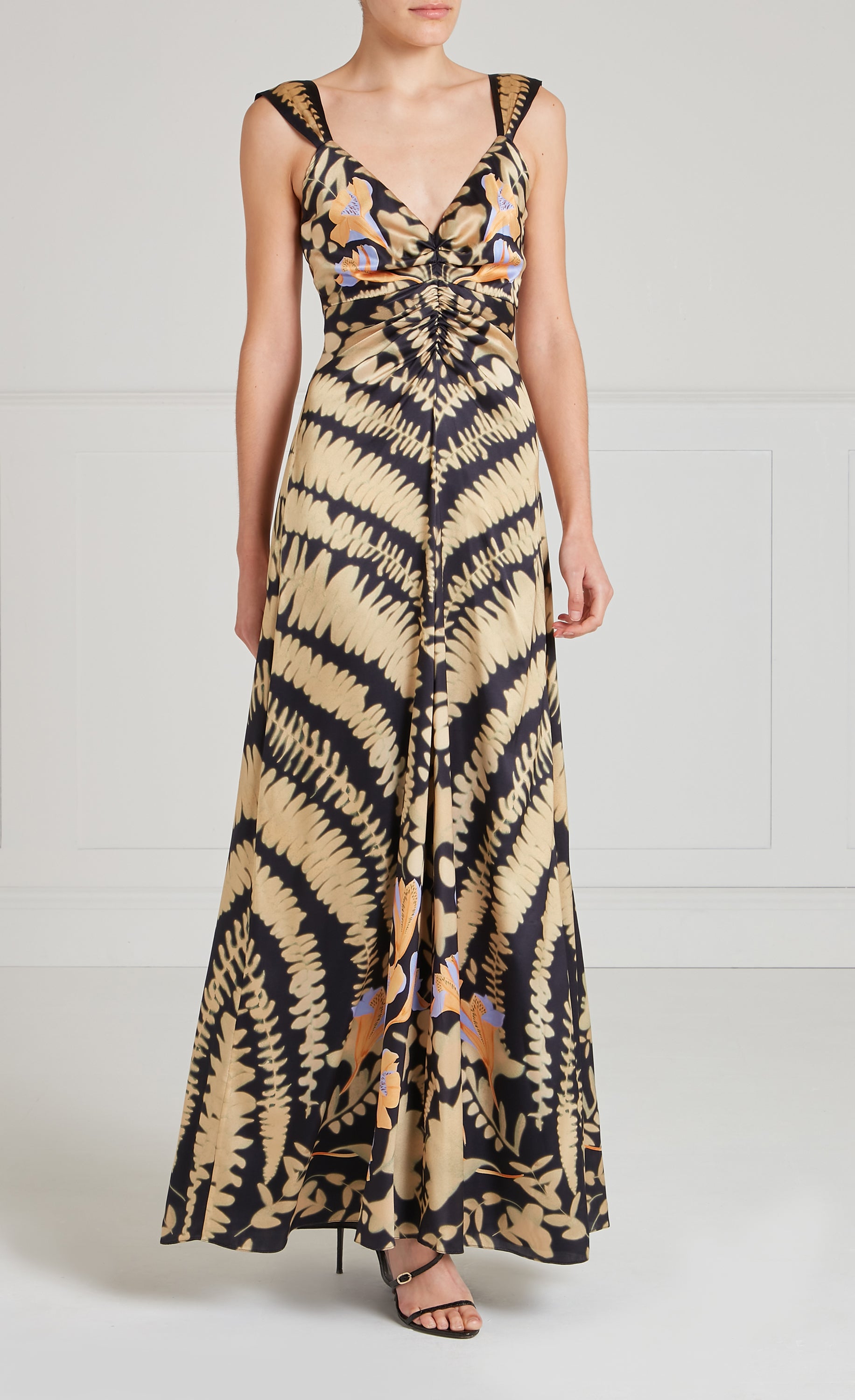 Ivy Strappy Gown - Black