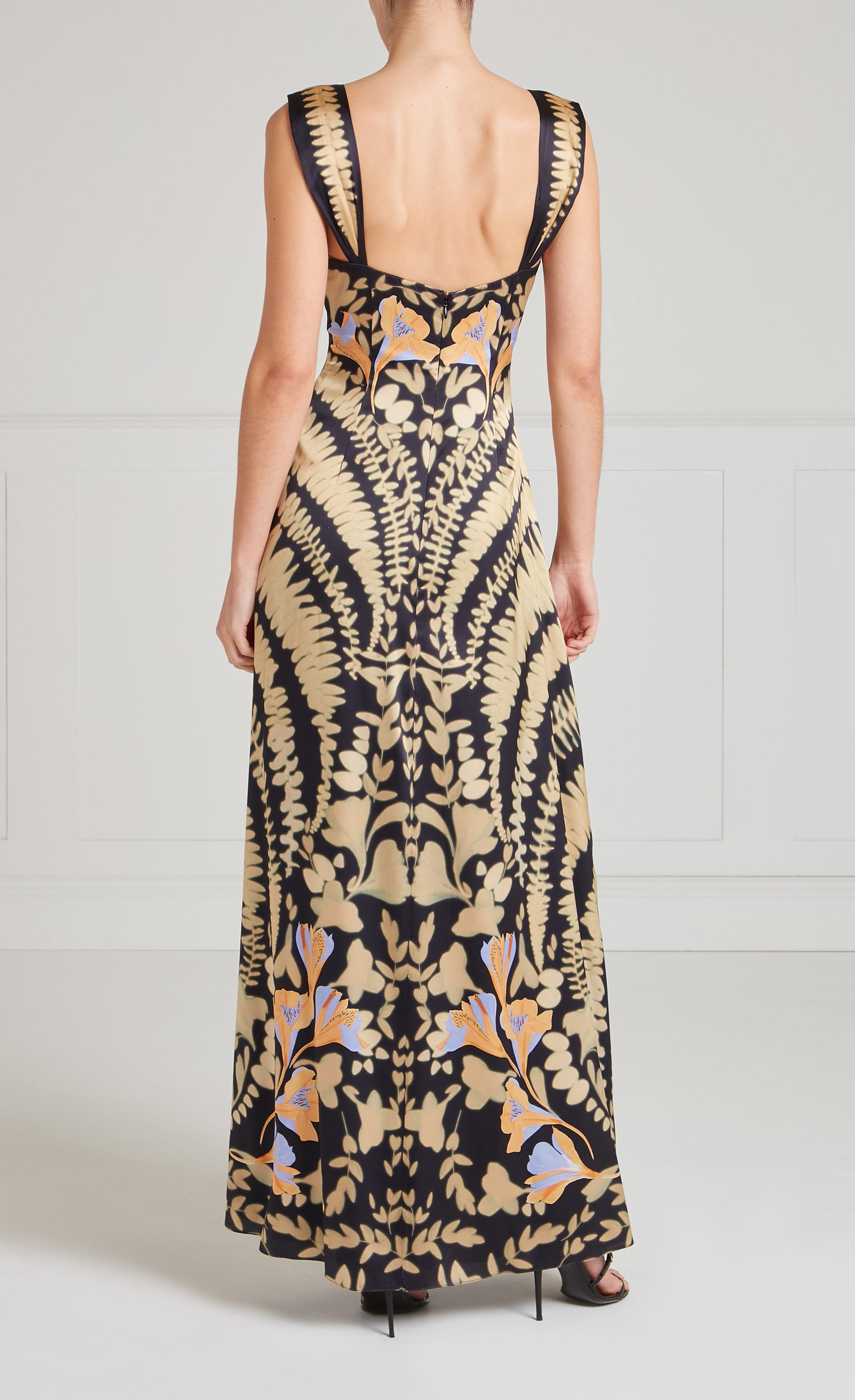 Ivy Strappy Gown - Black