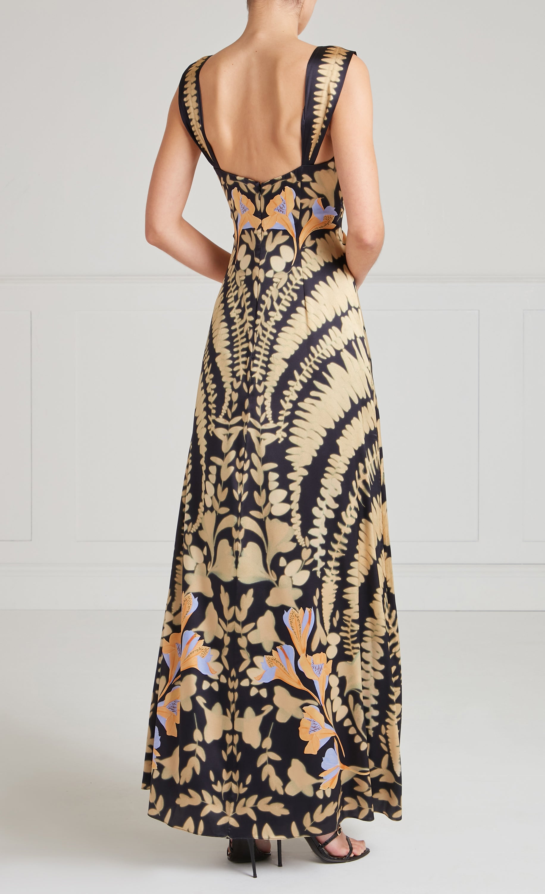 Ivy Strappy Gown - Black