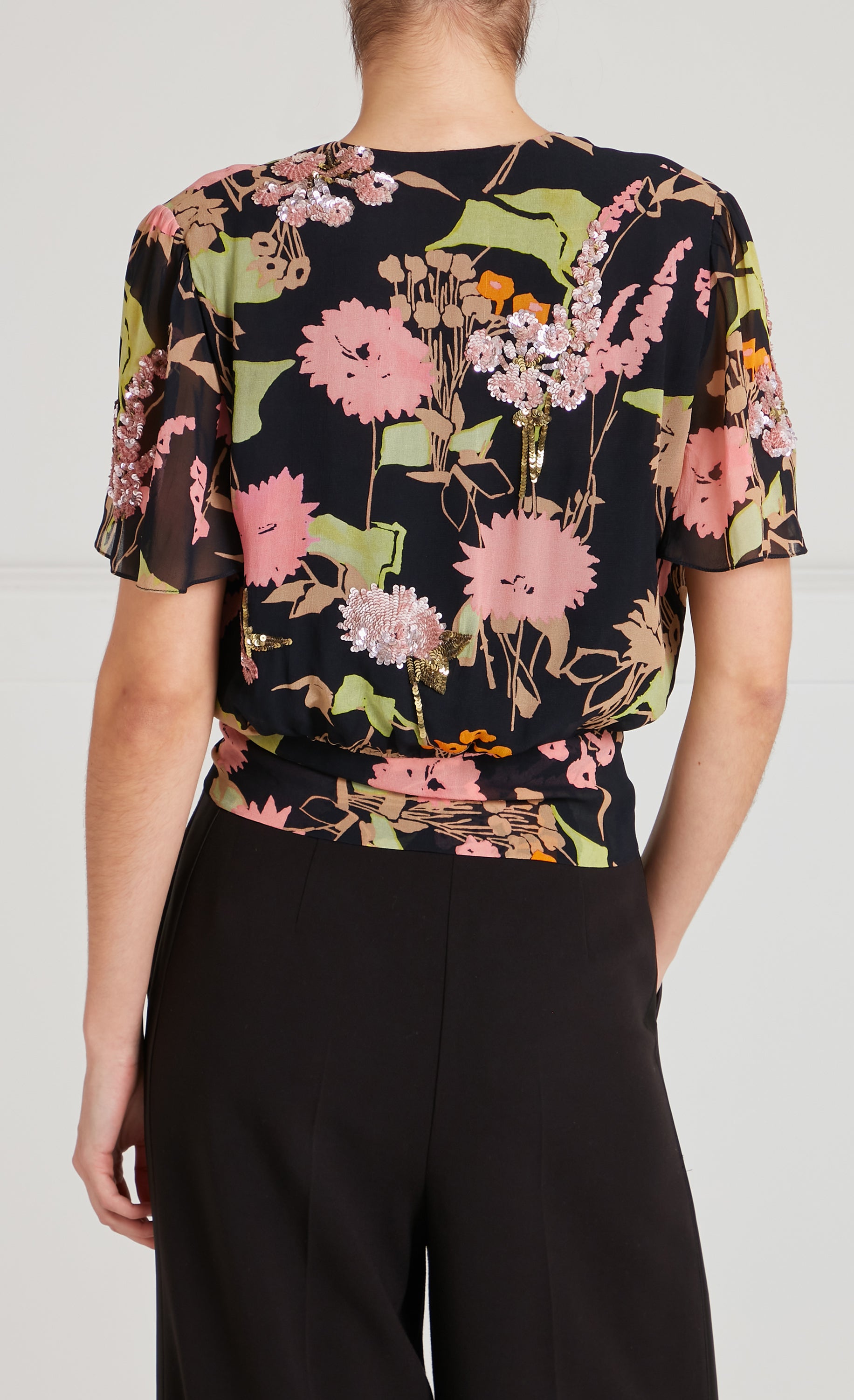 Maisie Blouse - Black Mix