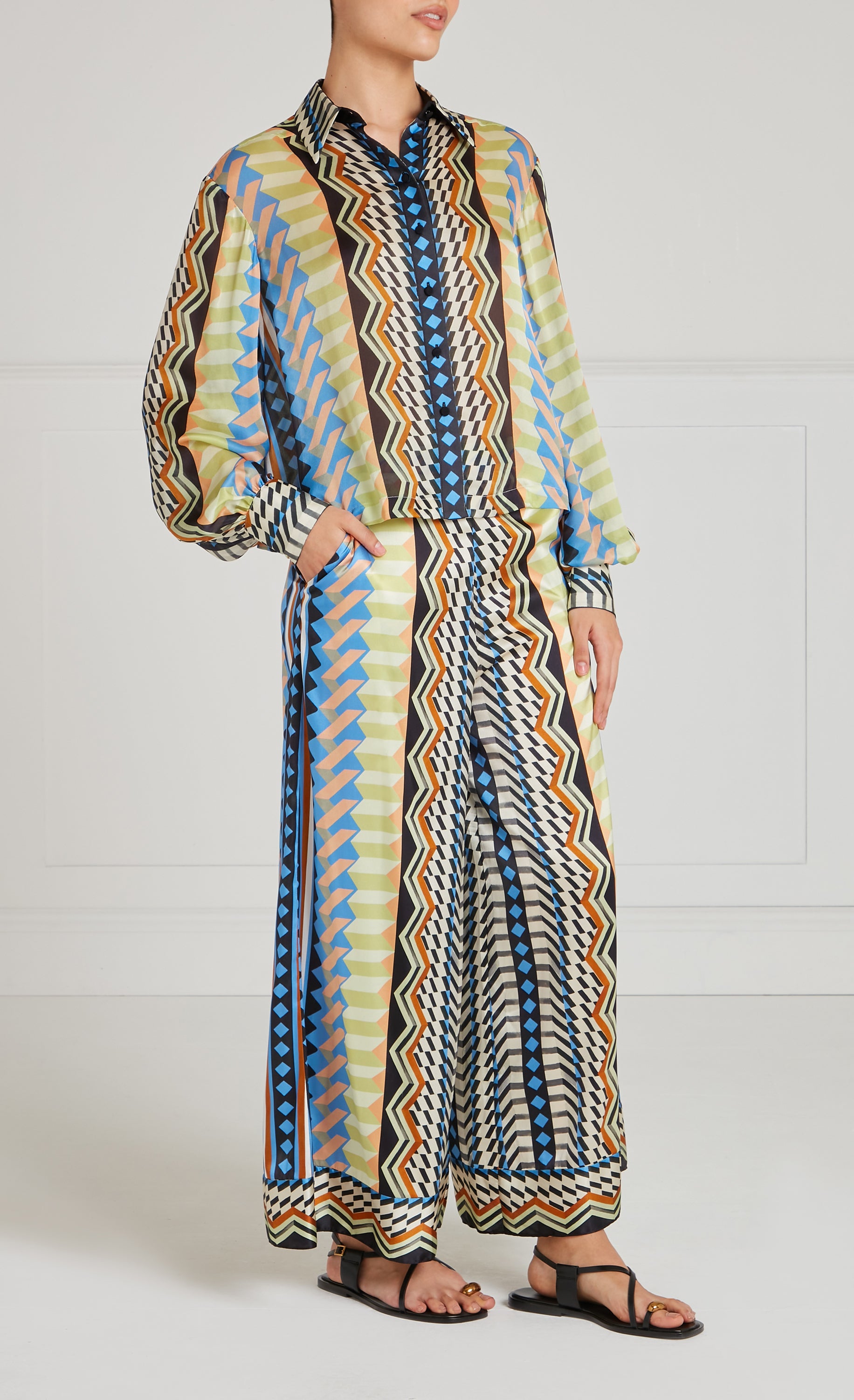 Meryl Shirt - Provence Blue Mix