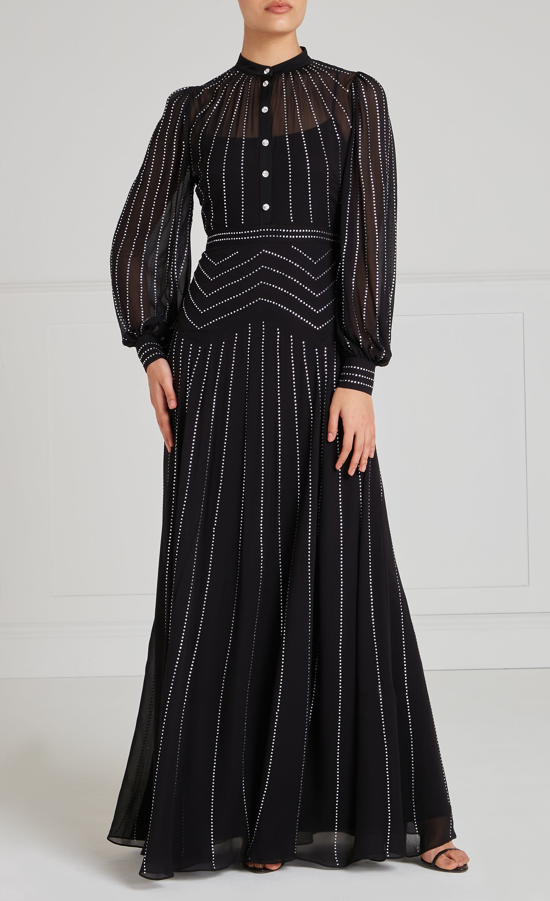 Villanelle Full Length Dress- Black