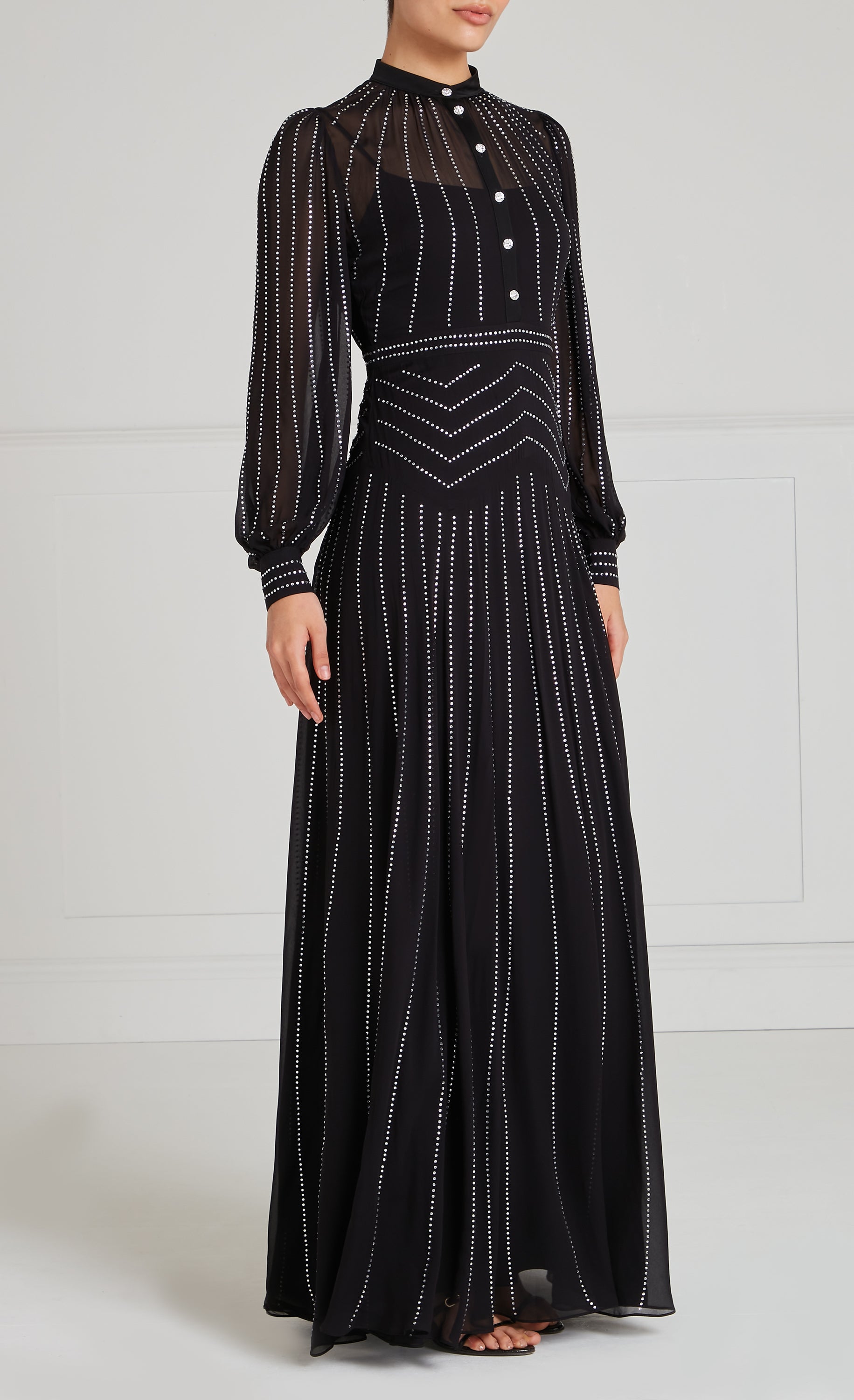 Villanelle Full Length Dress- Black