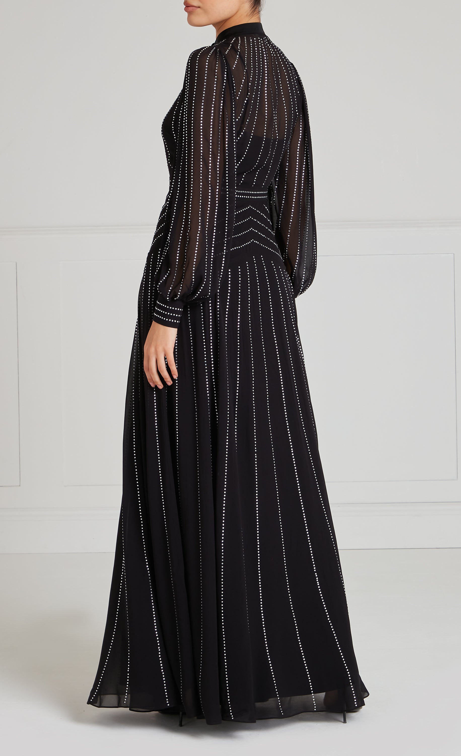 Villanelle Full Length Dress- Black