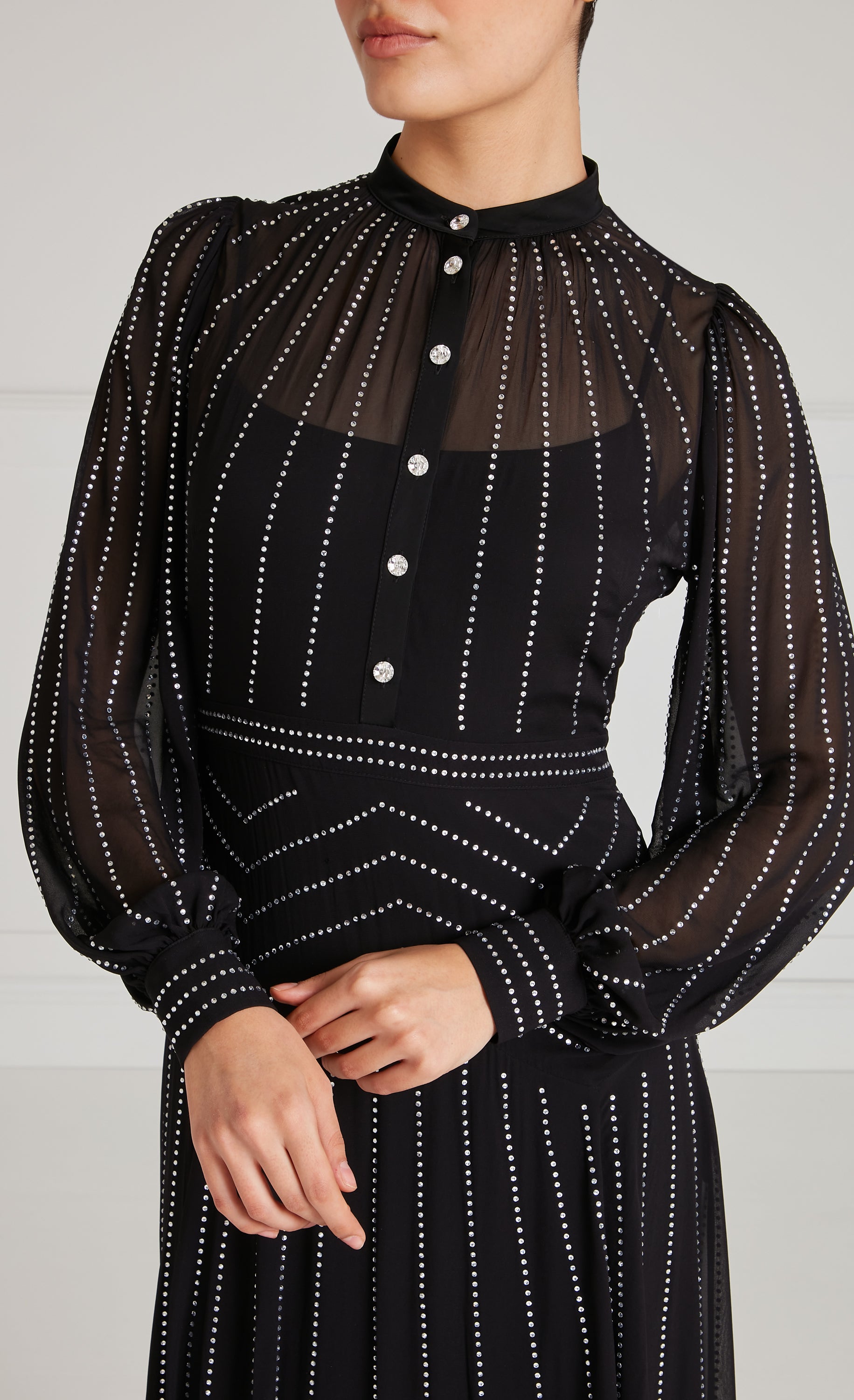 Villanelle Full Length Dress- Black