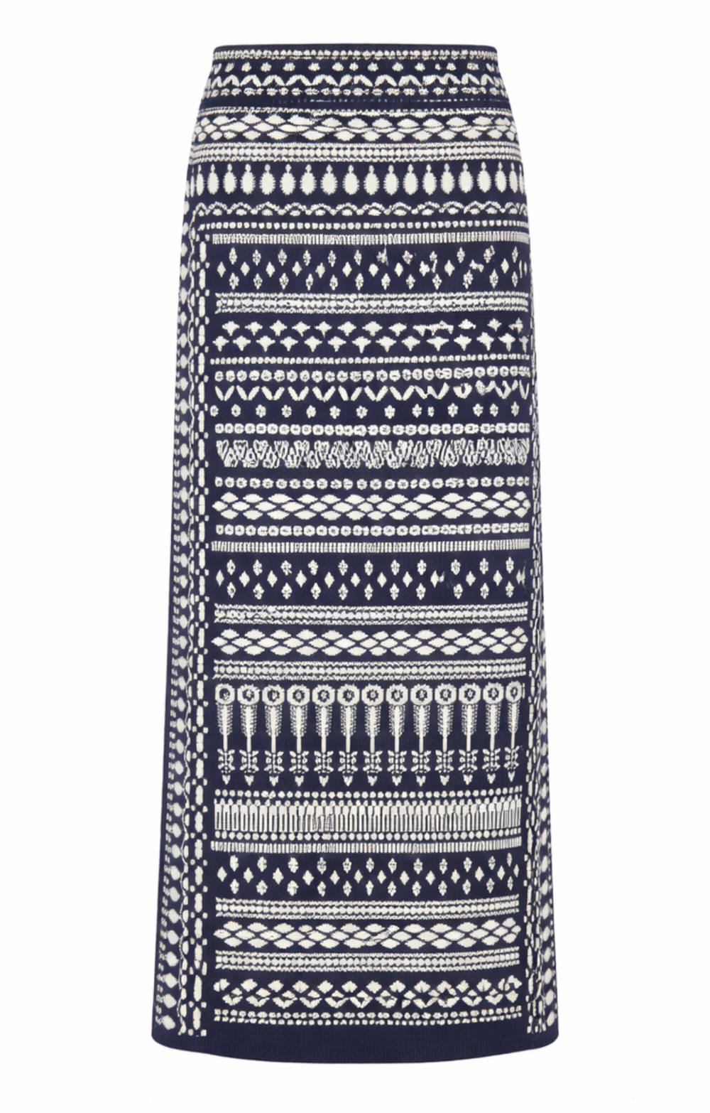 Tlalli Knit Skirt - Navy Silver
