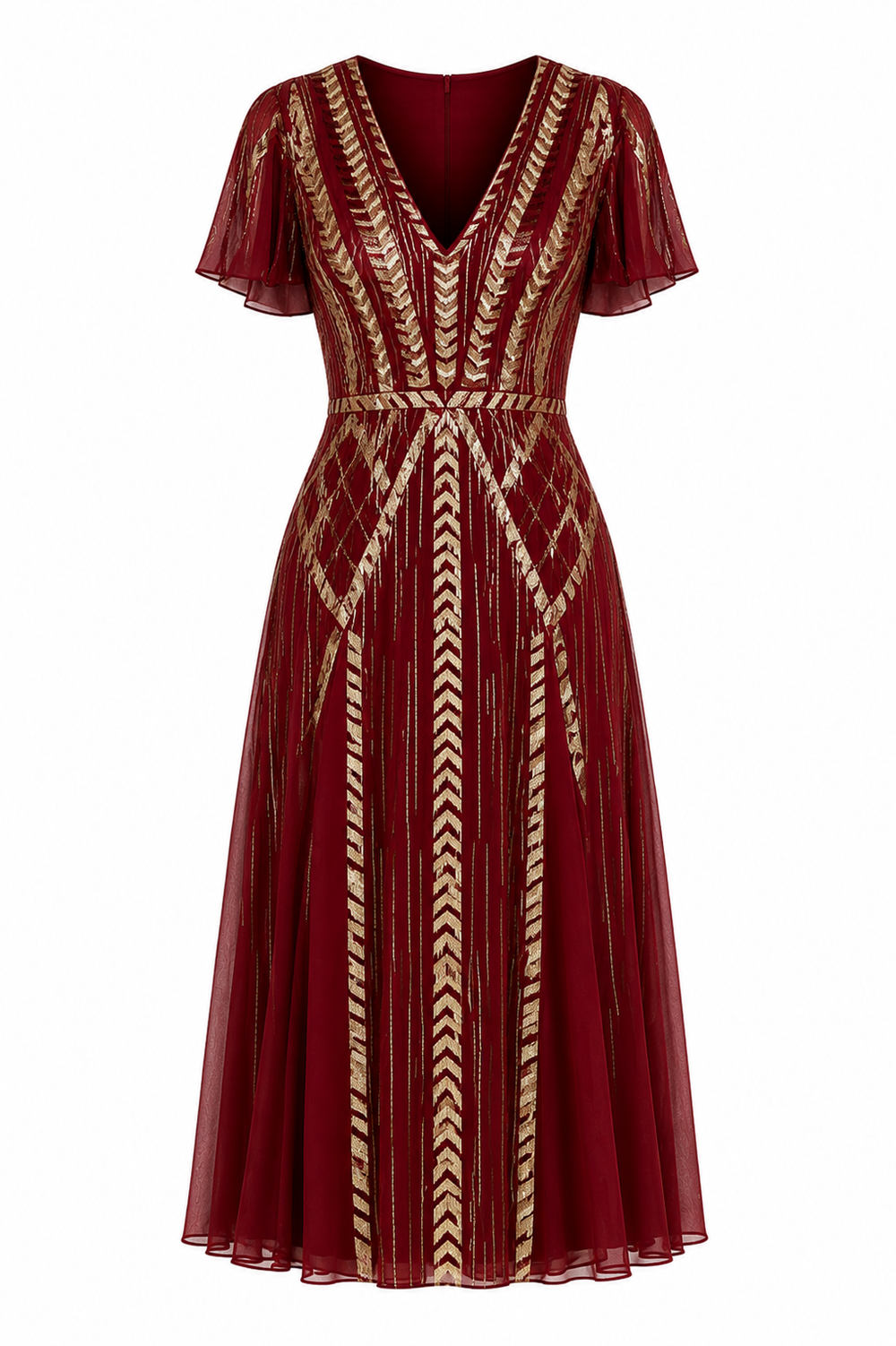 Viola Dress - Claret