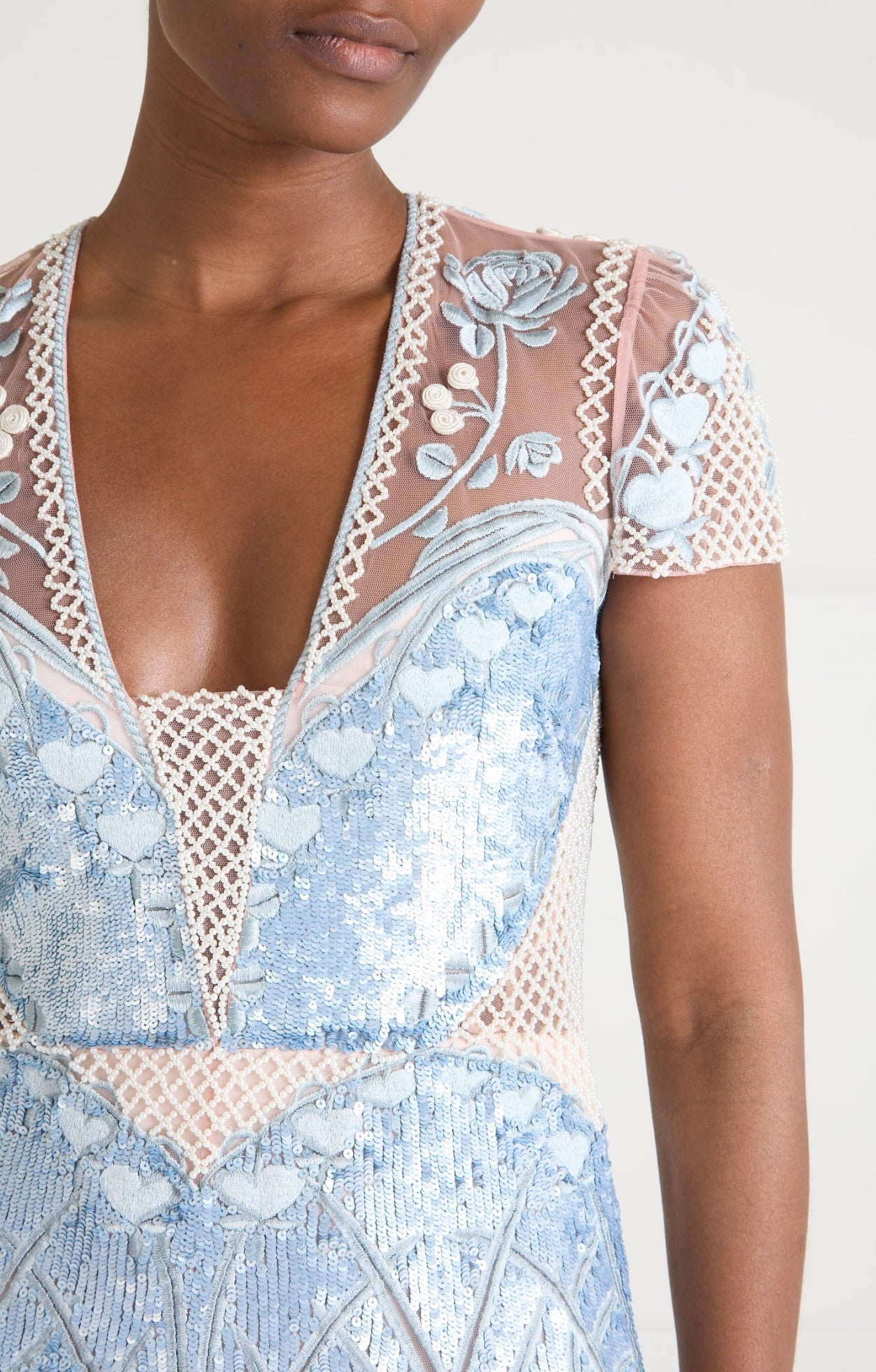 Cabira Gown - Powder Blue