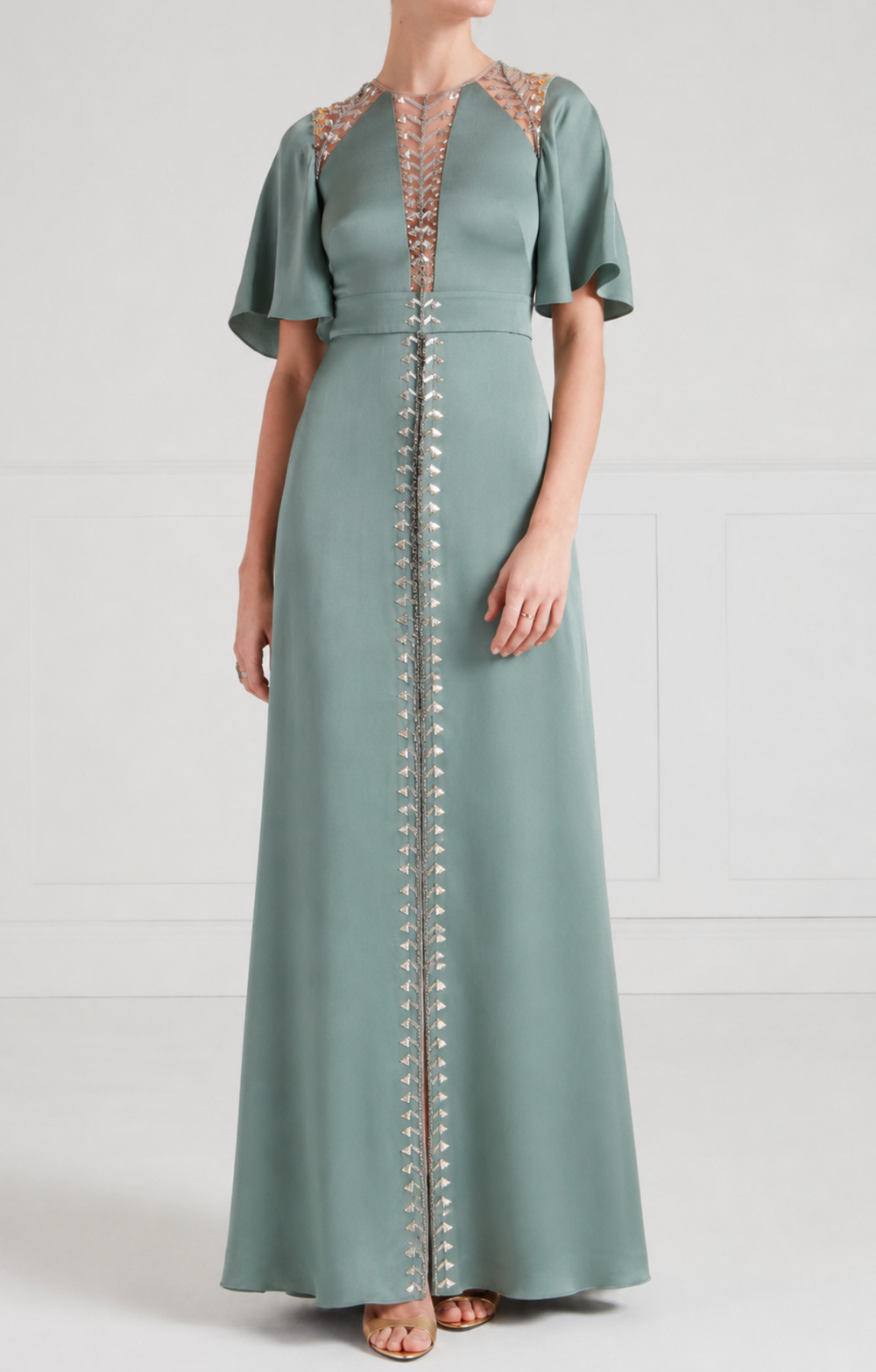 Wildlife Gown - Jade Green
