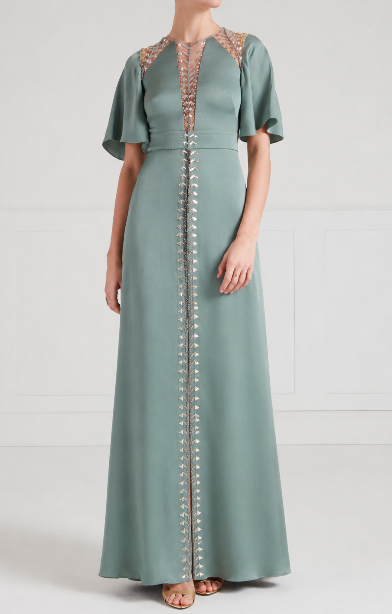 Wildlife Gown - Jade Green