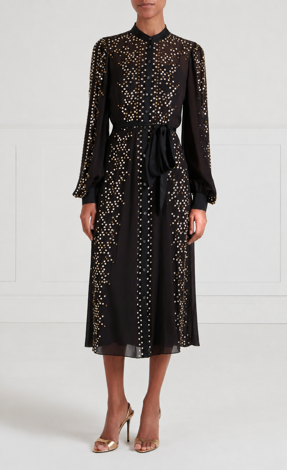 Oberon Shirt Dress - Black