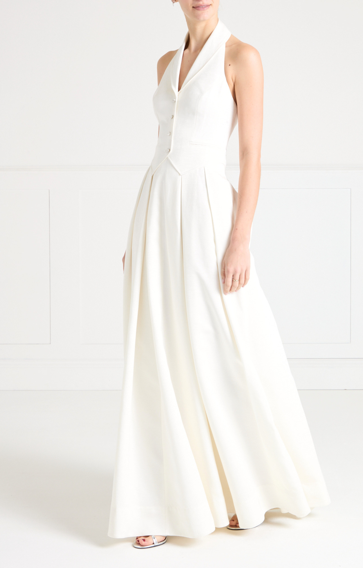 Elodie Halter Gown - Ivory