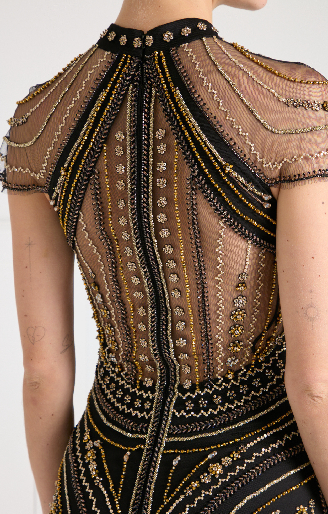 Serayha Gown - Black & Gold