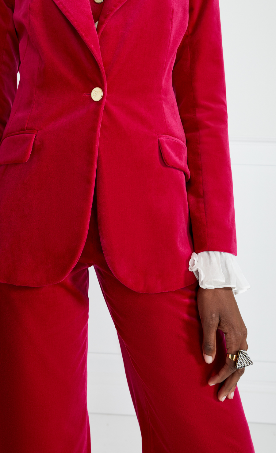 Clove Velvet Jacket - Hot Pink