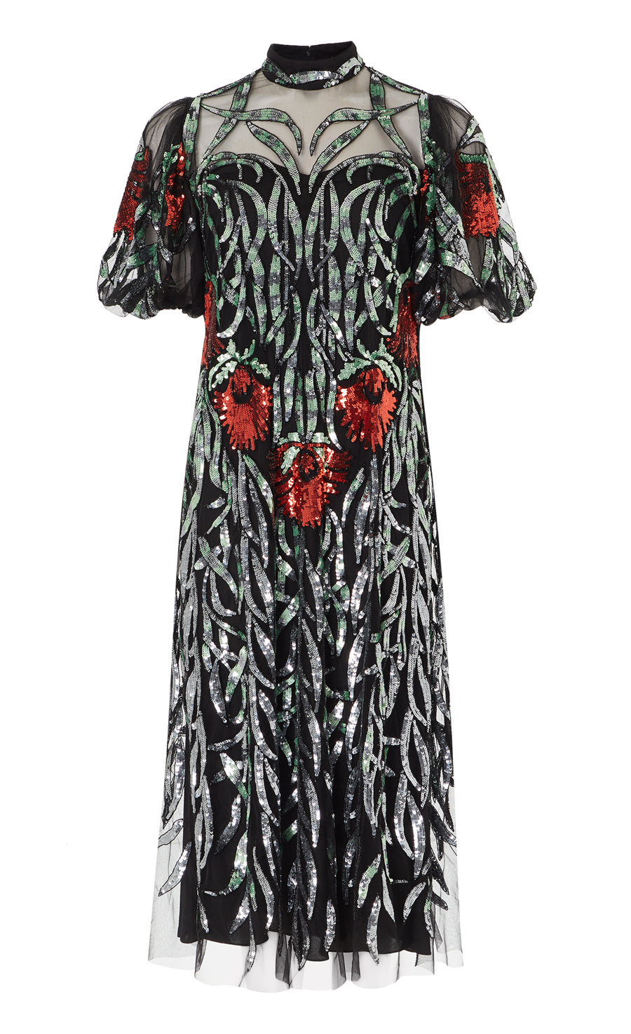 Suzani Sequin Dress - Black