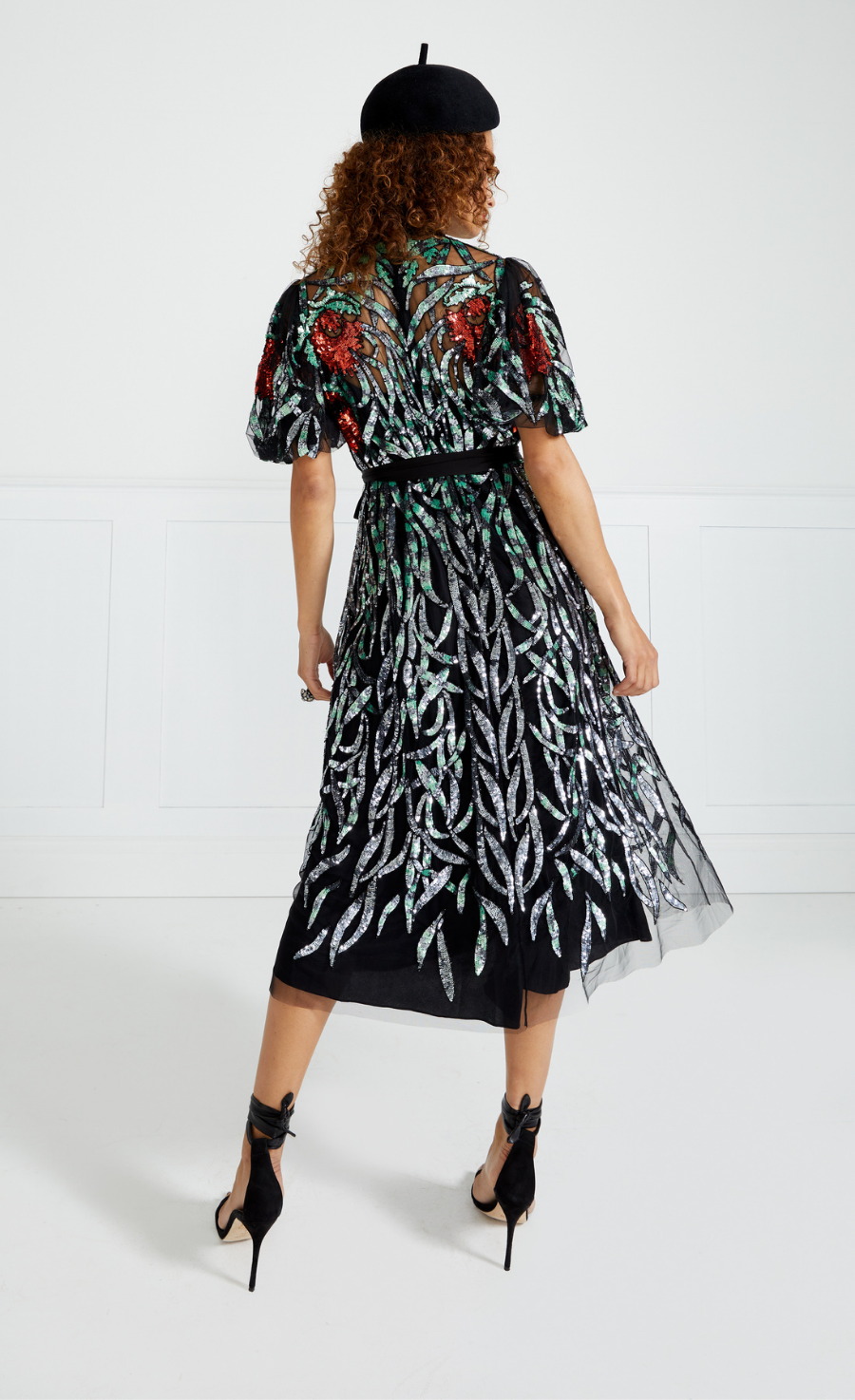 Suzani Sequin Dress - Black
