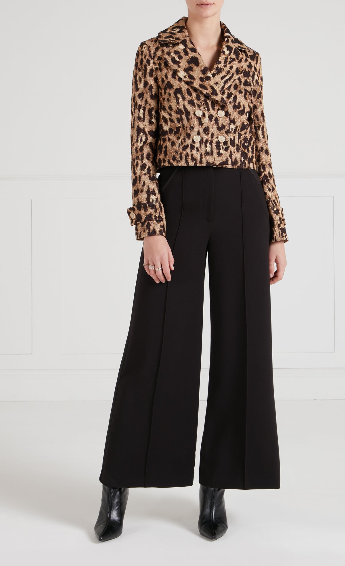 Amara Double-Breasted Jacket - Gold