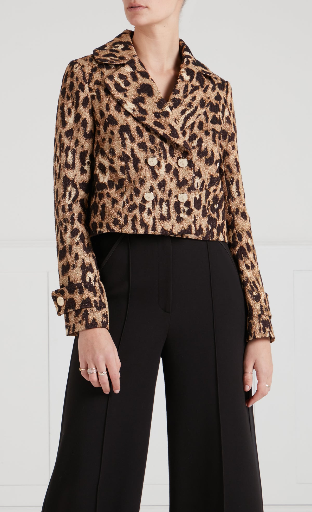 Amara Double-Breasted Jacket - Gold