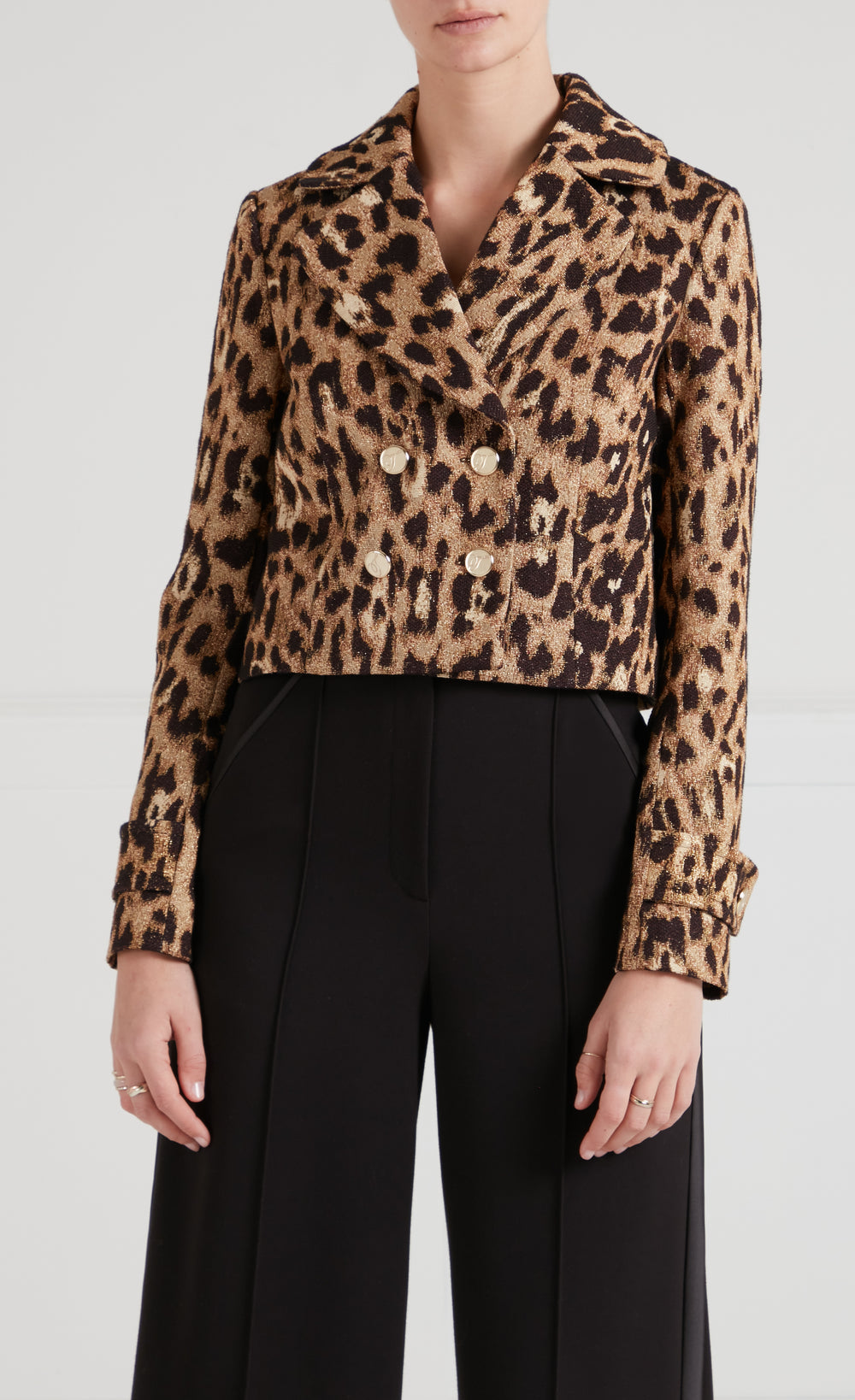 Amara Double-Breasted Jacket - Gold